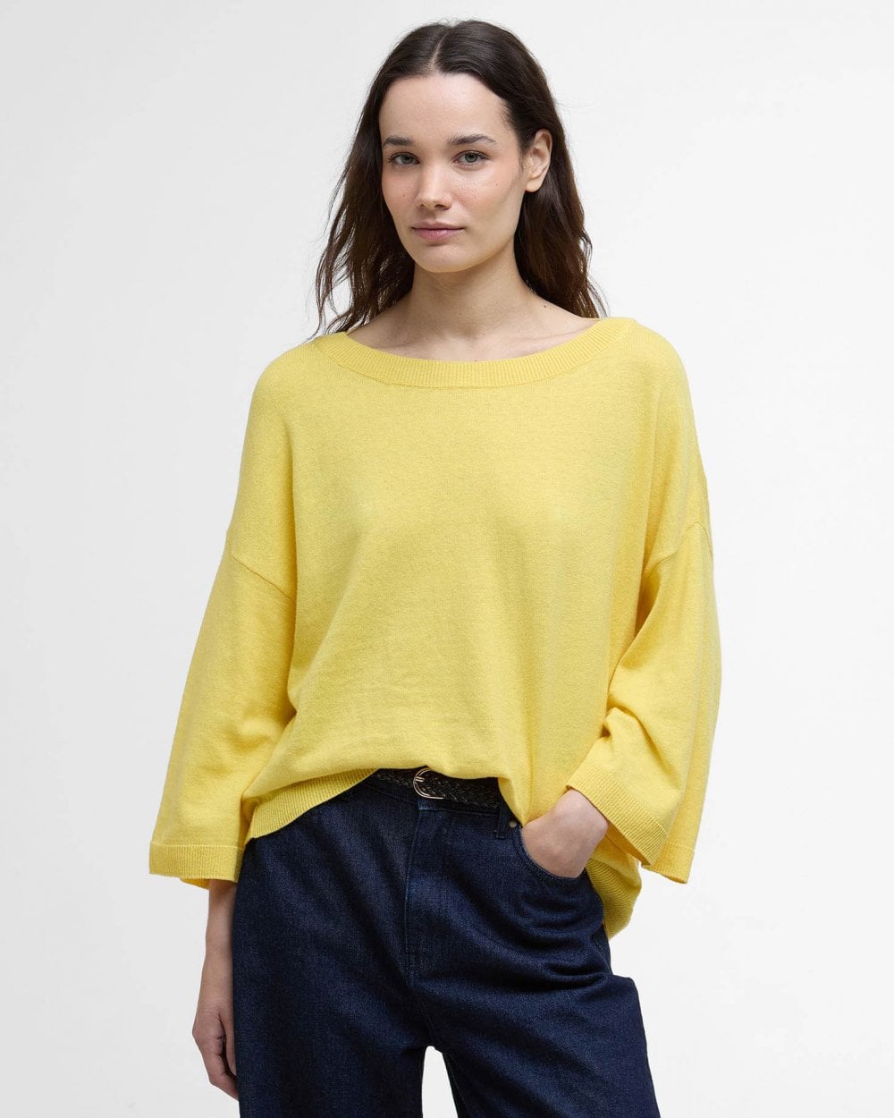 Barbour Lucy Womens Jumper - Sunray Yellow