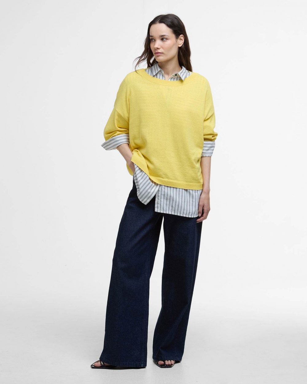 Barbour Lucy Womens Jumper - Sunray Yellow