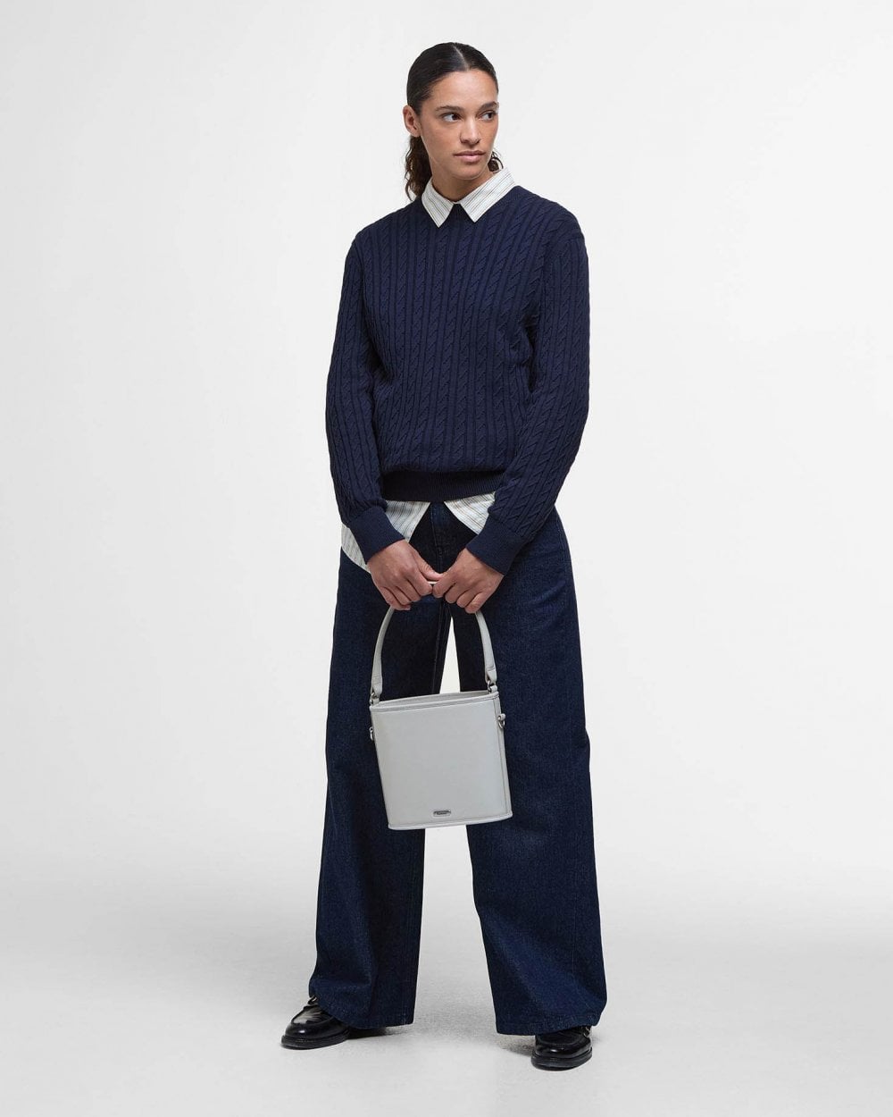 Barbour Hartland Womens Crew Neck Jumper - Navy