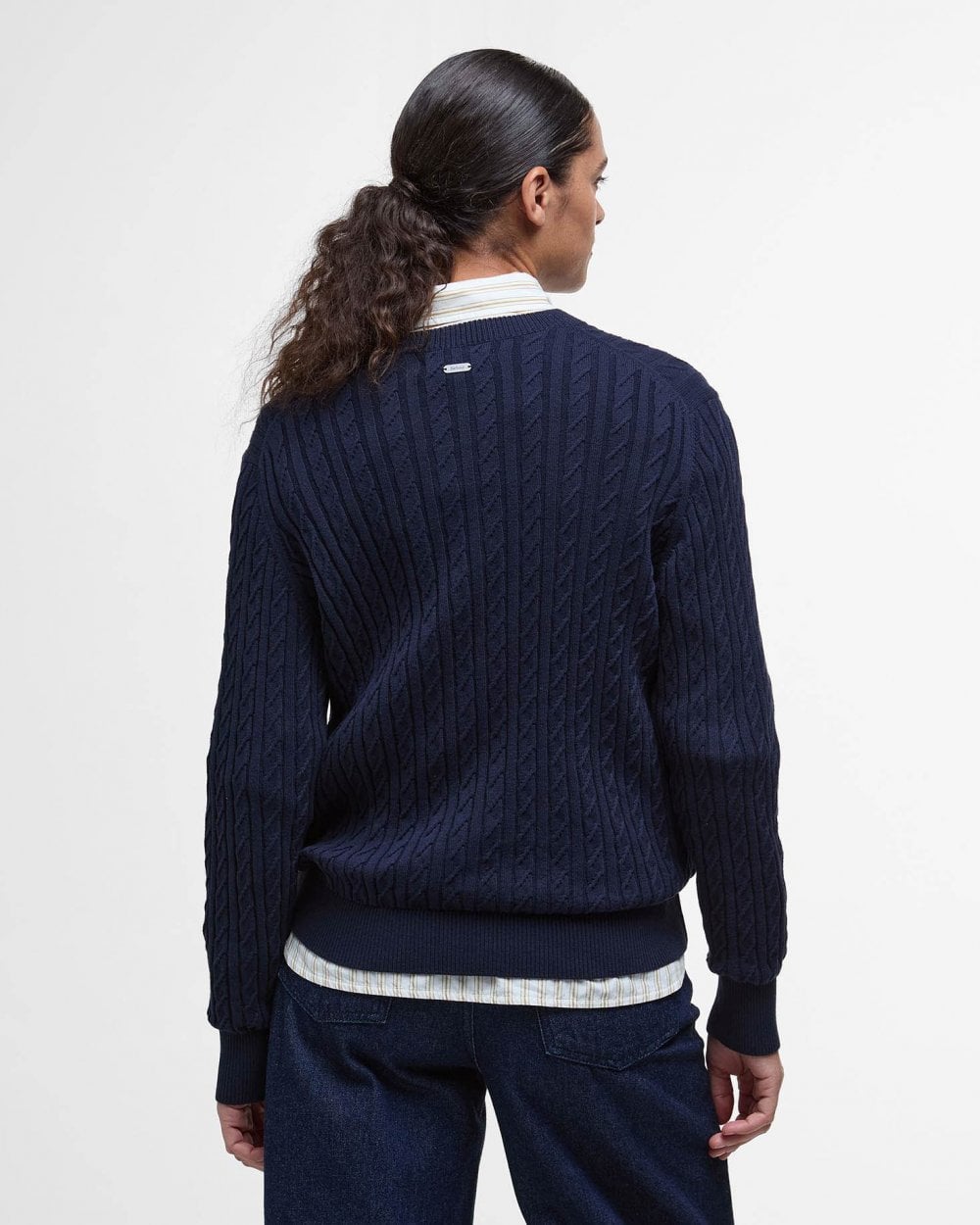 Barbour Hartland Womens Crew Neck Jumper - Navy