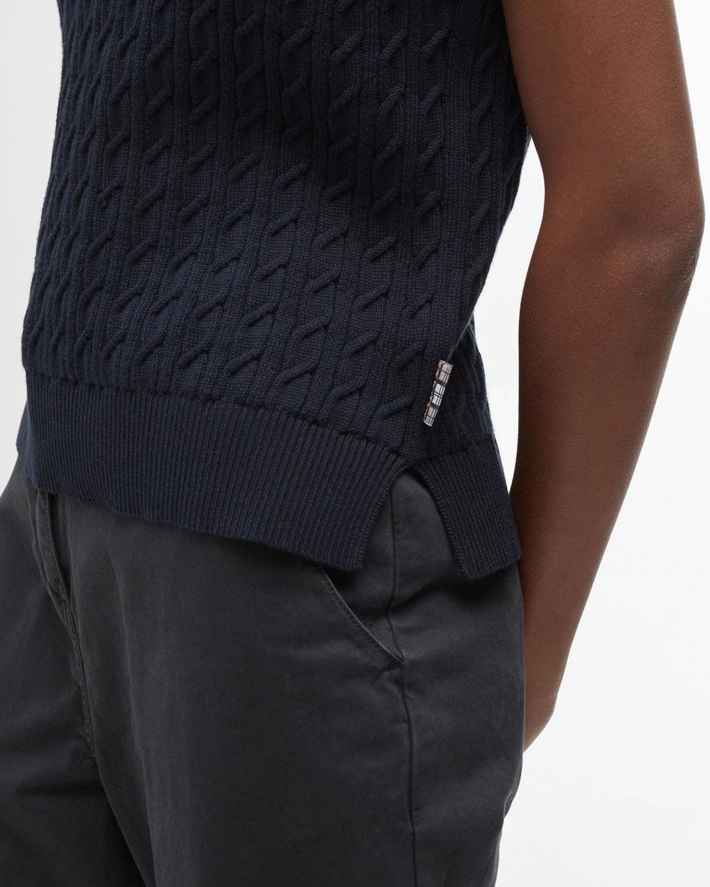 Barbour Hartland Womens Knit Tank Top - Navy