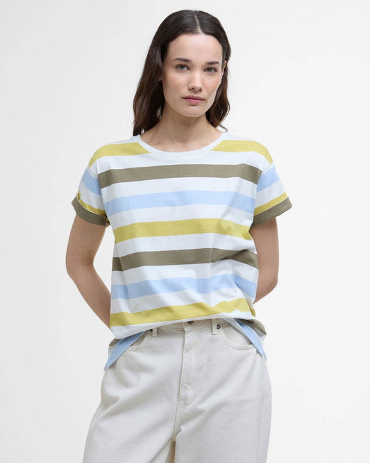 Barbour Lyndale Womens Top - Limeade Stripe