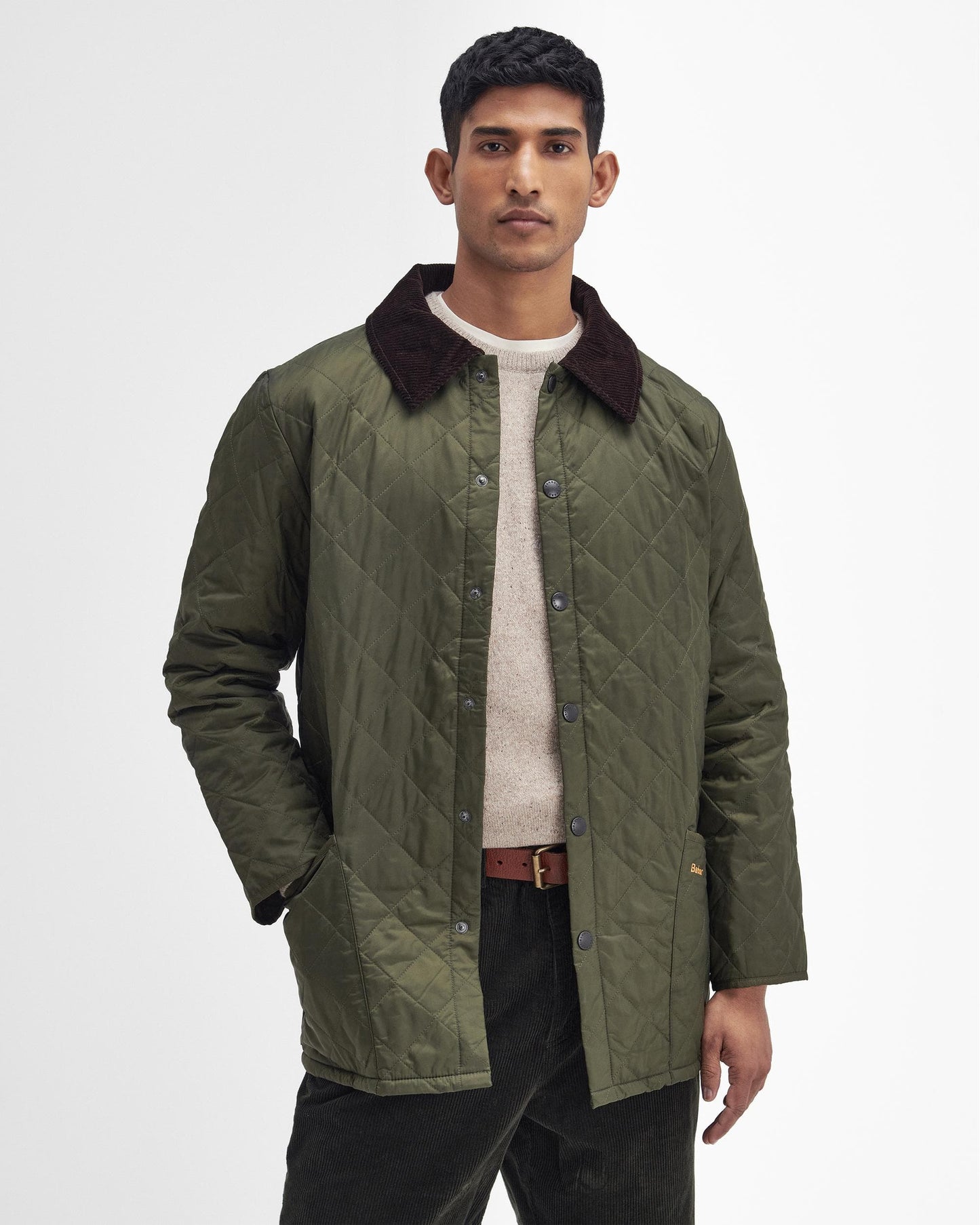 Barbour Heritage Liddesdale Quilted Mens Jacket - Olive