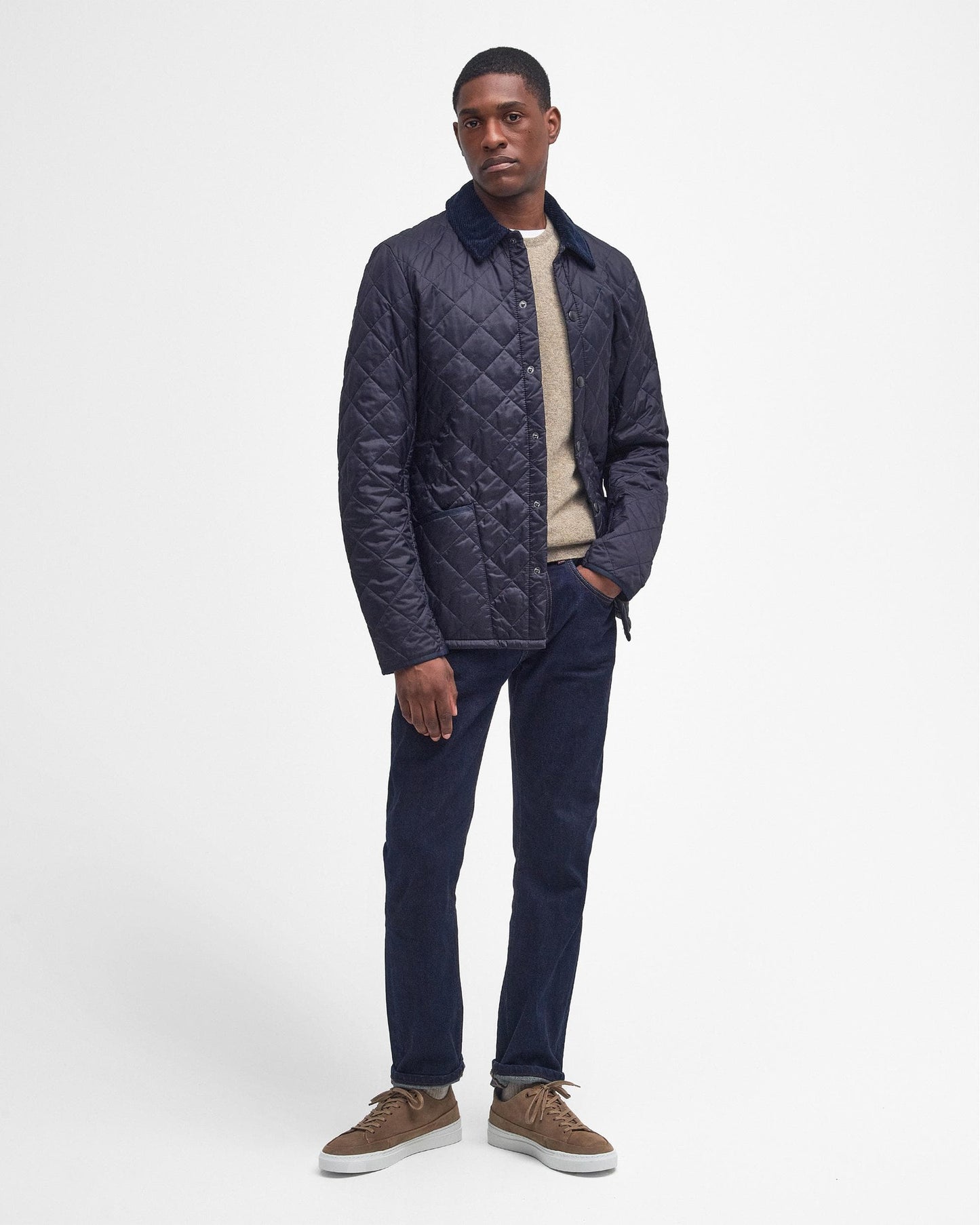 Barbour Heritage Liddesdale Quilted Mens Jacket - Navy