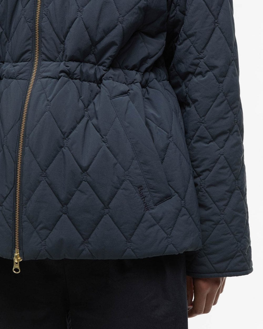 Barbour Clarissa Womens Quilted Jacket - Dark Navy/Rosemary Tartan