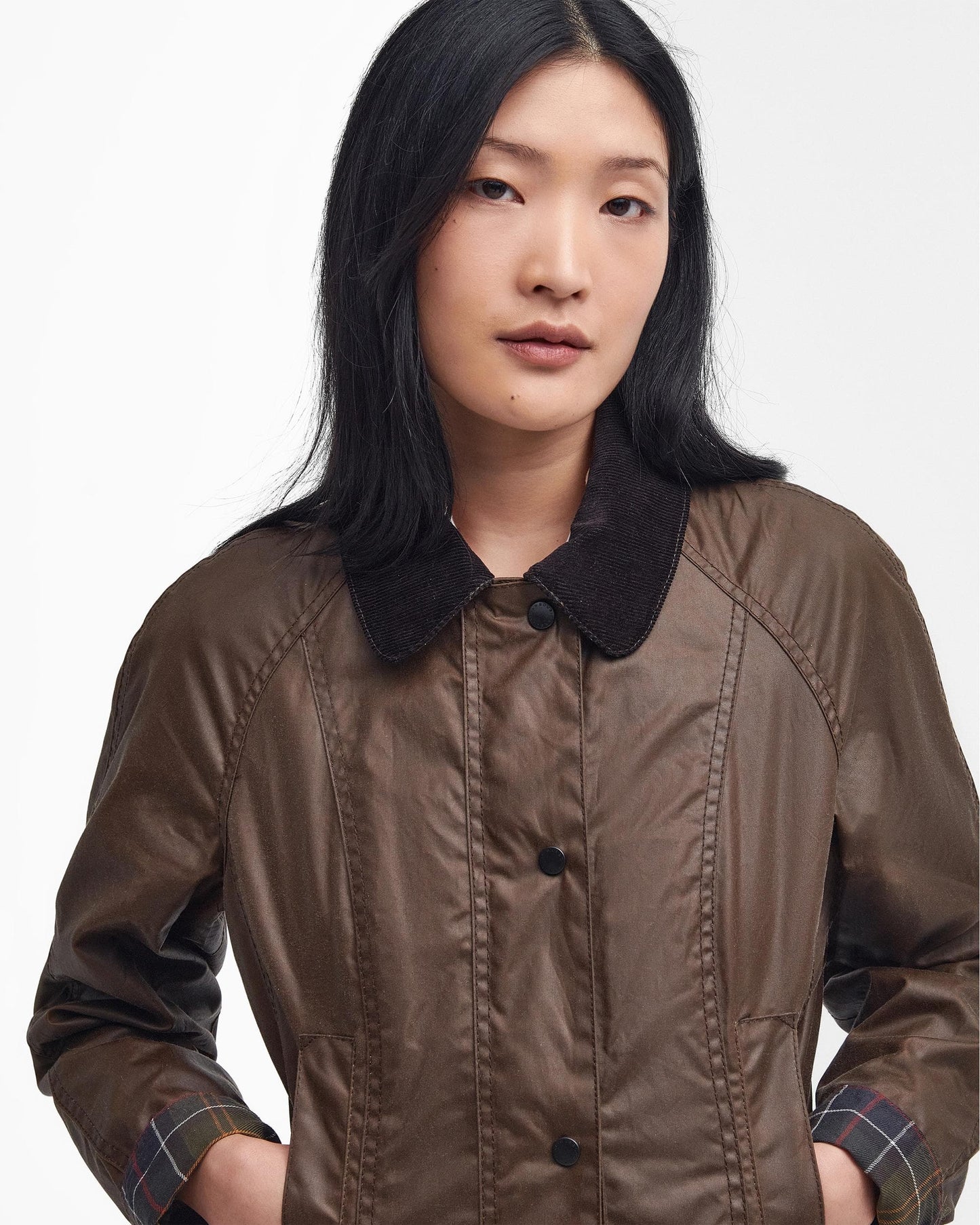 Barbour Beadnell Womens Wax Jacket - Bark