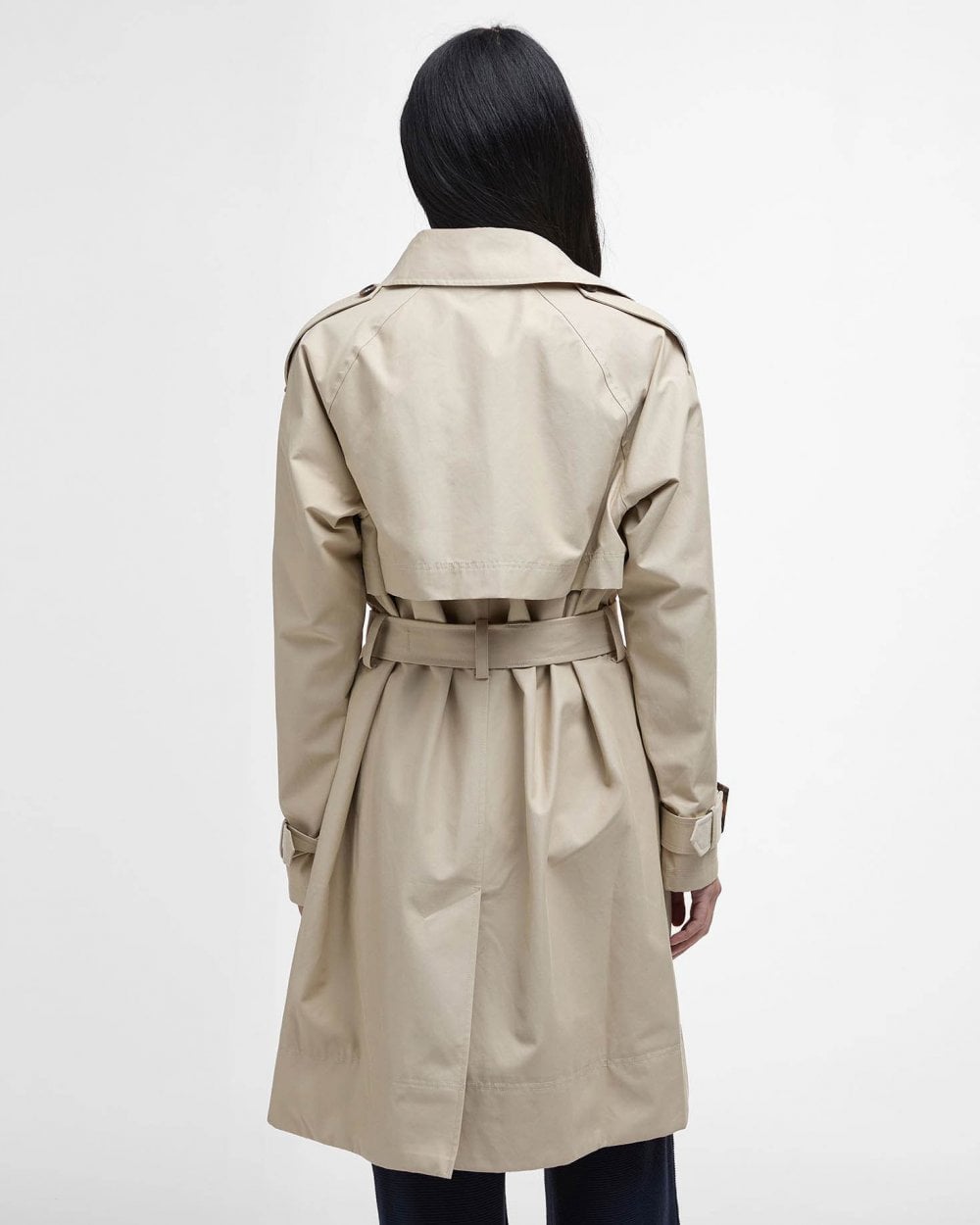 Barbour Maia Womens Showerproof Jacket - Light Sand/Rosemary Tartan