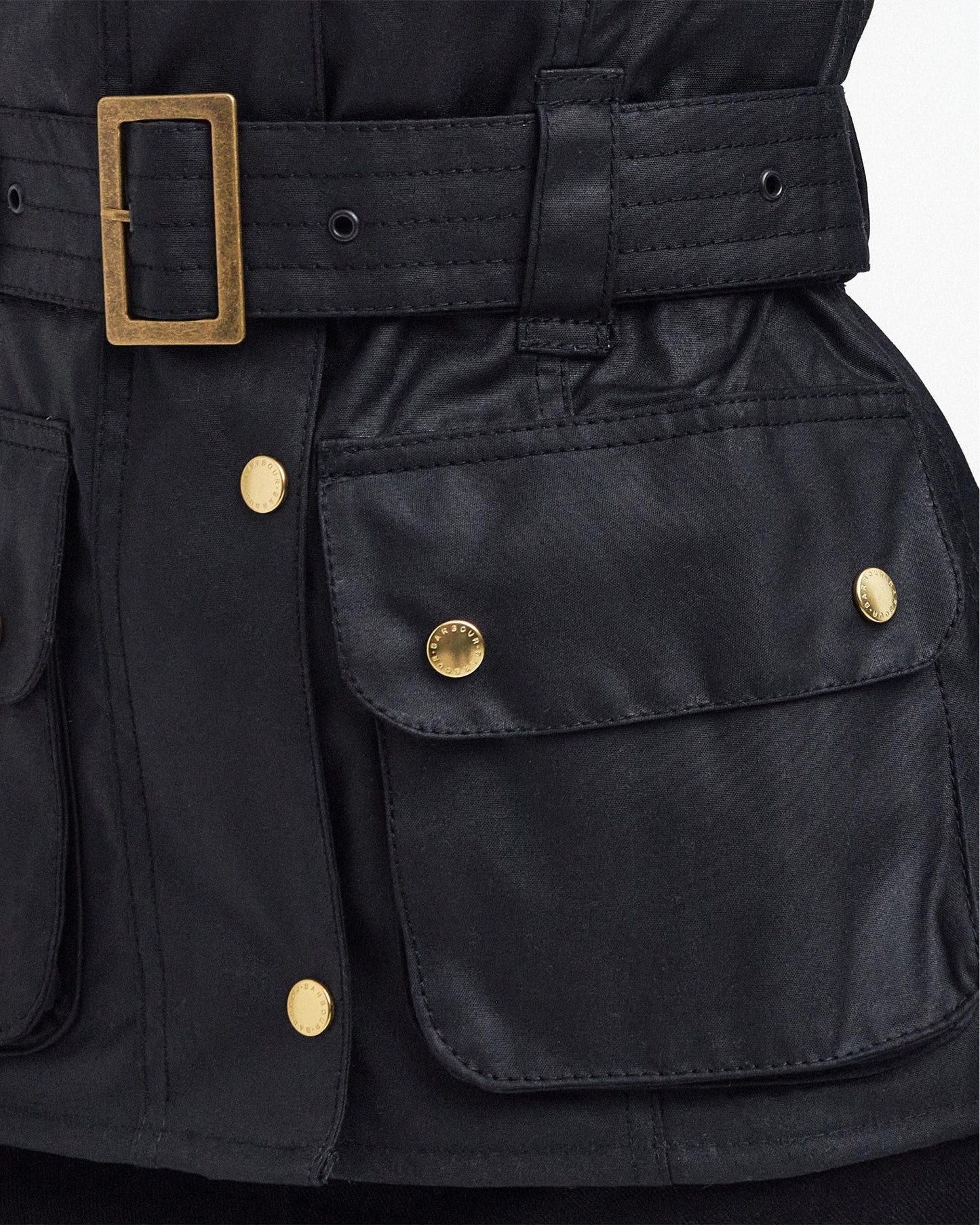 Barbour International Womens Wax Jacket - Black