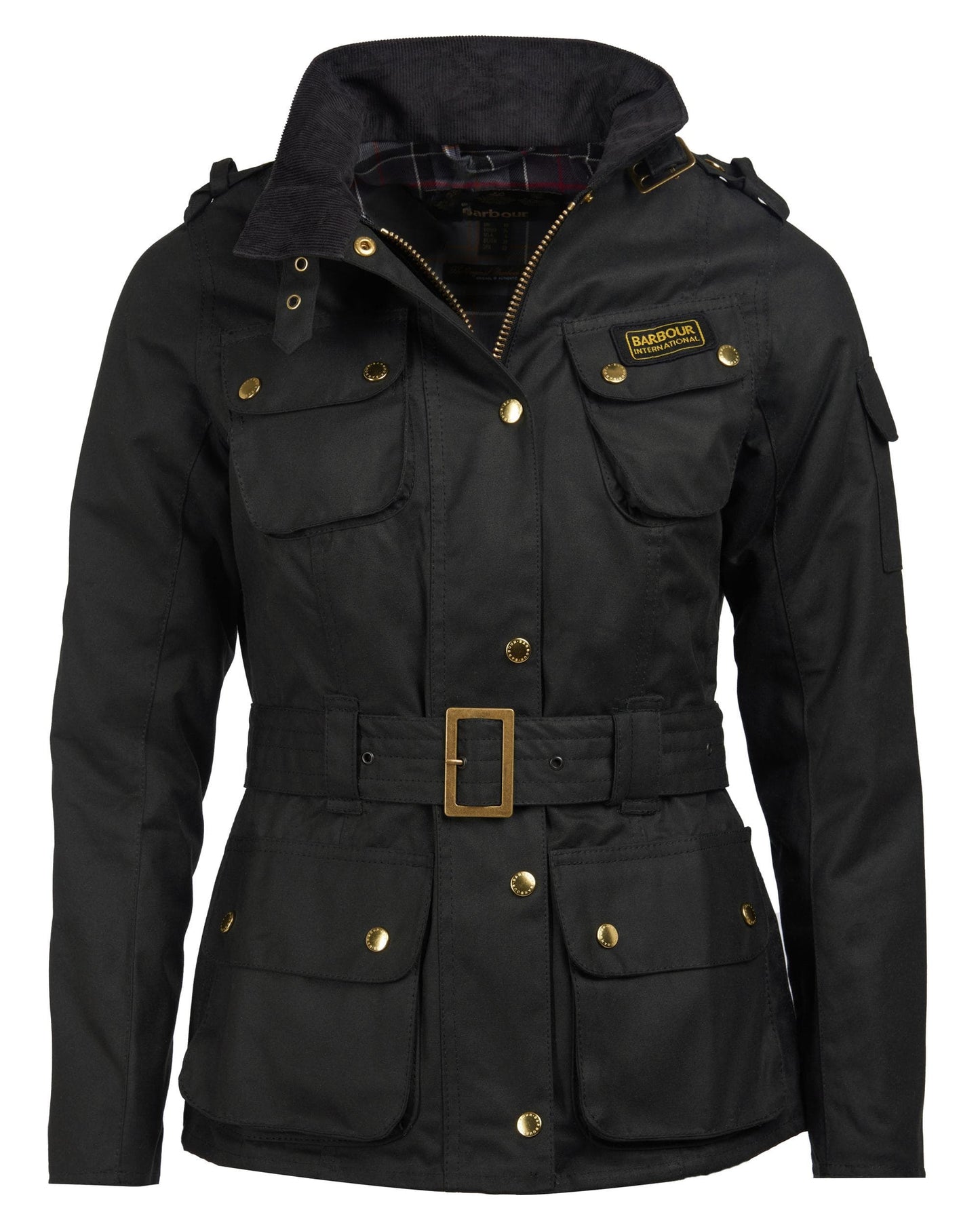 Barbour International Womens Wax Jacket - Black