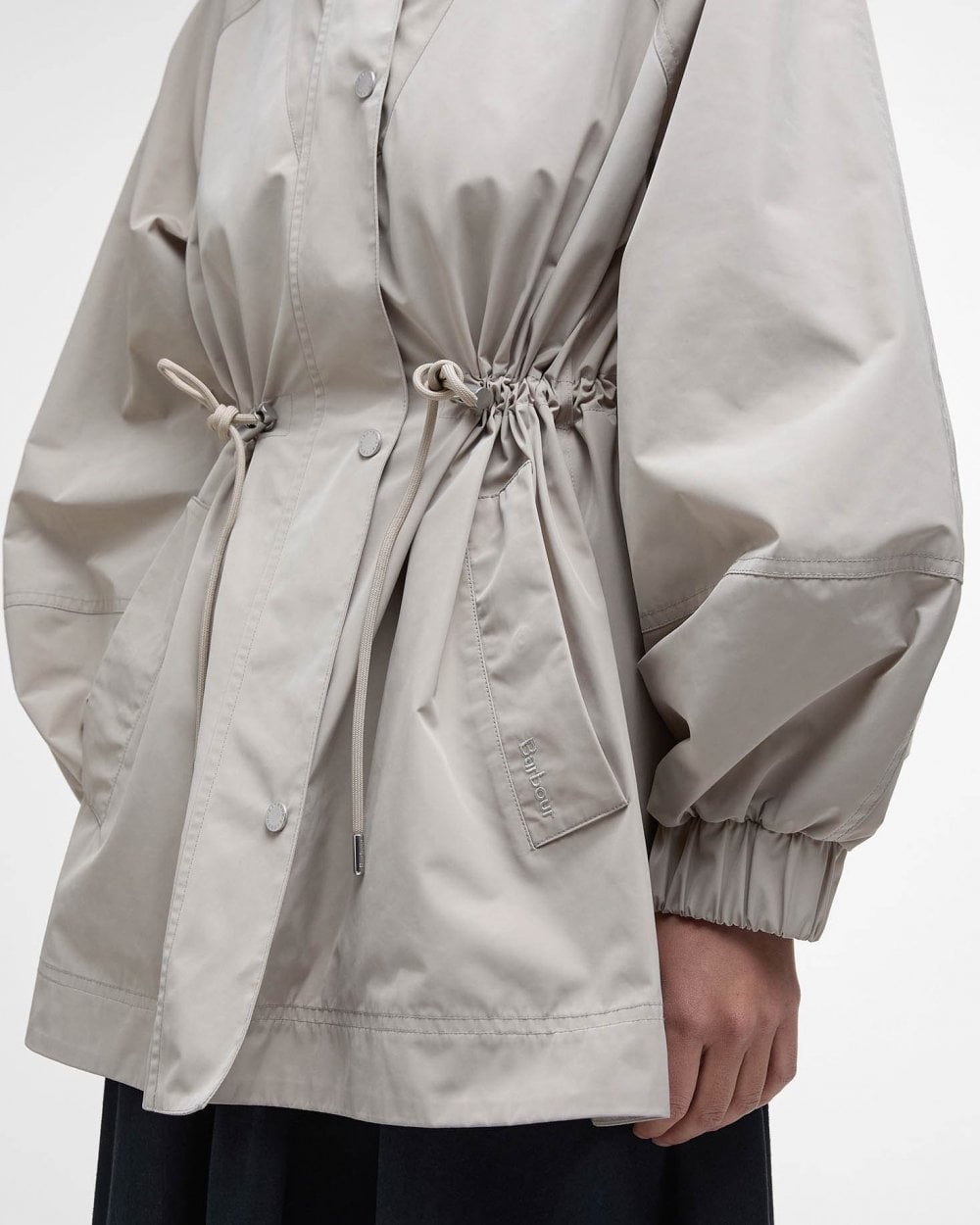 Barbour Suri Womens Showerproof Jacket - Light Sand/Safari Dress Tartan