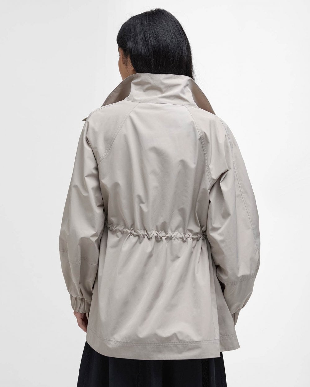 Barbour Suri Womens Showerproof Jacket - Light Sand/Safari Dress Tartan