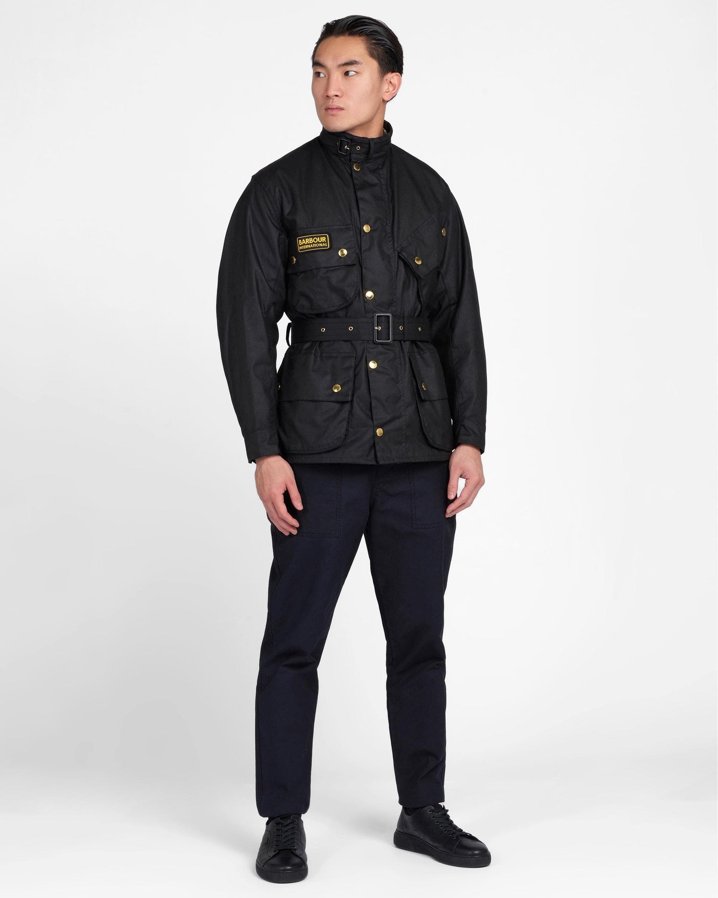 Barbour International Mens Original Wax Jacket - Black