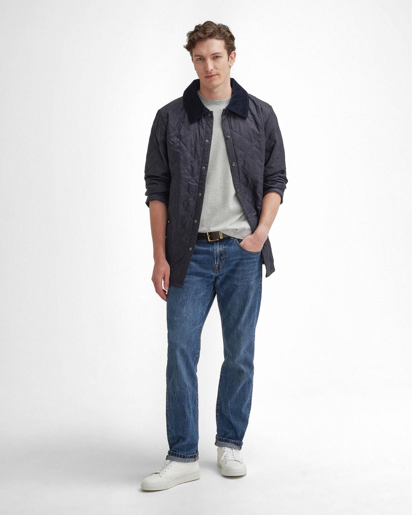 Barbour Liddesdale Mens Quilted Jacket - Navy