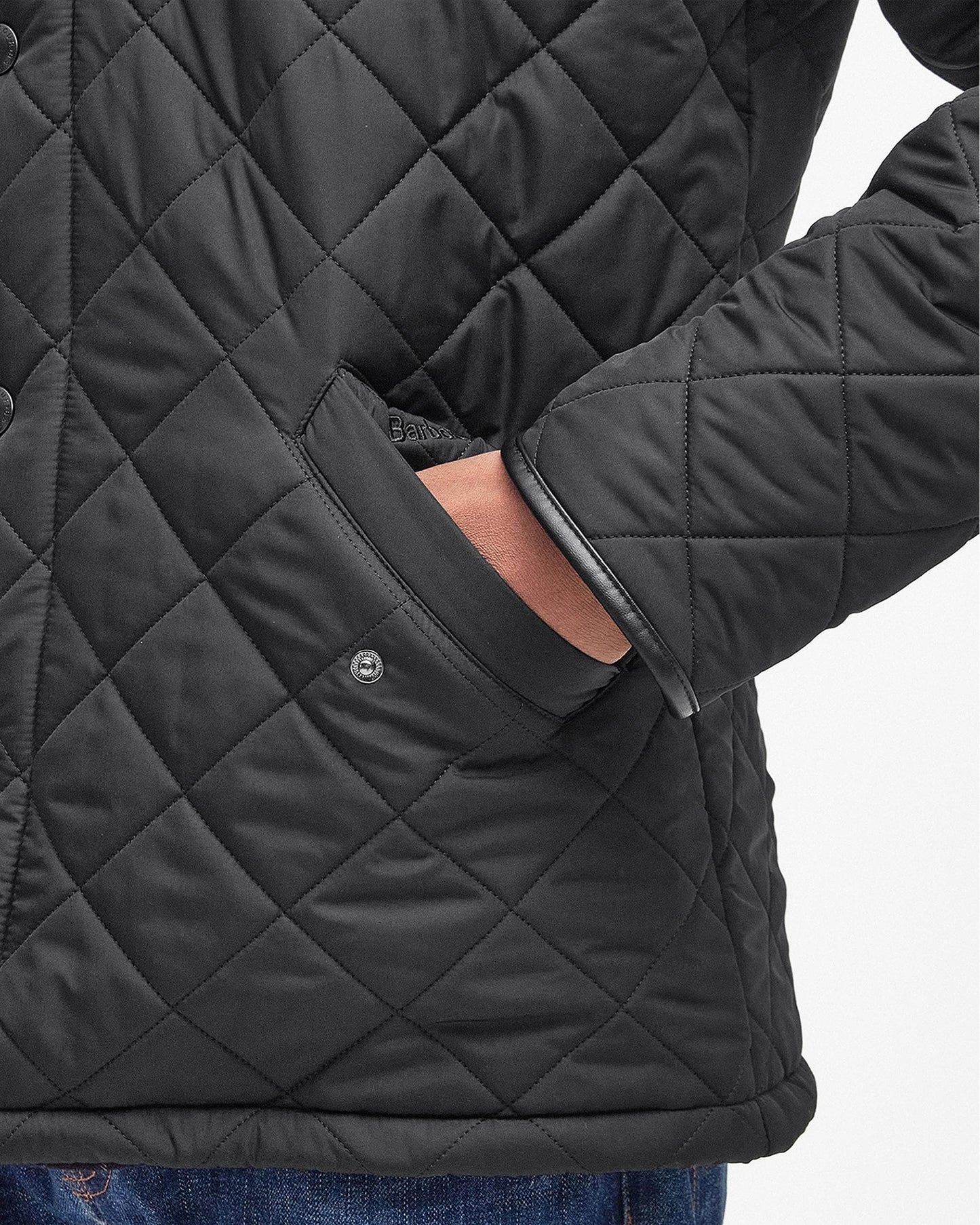 Barbour Powell Mens Quilted Jacket - Black
