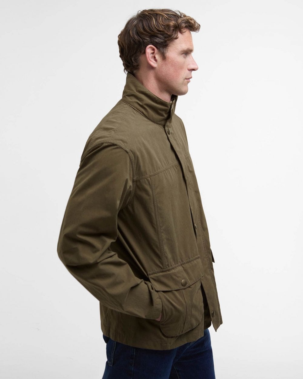 Barbour Sander Mens Casual Jacket - Dark Sand