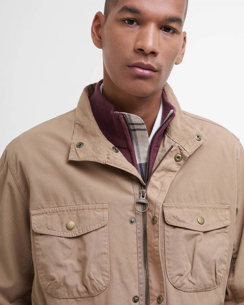 Barbour Ogston Mens Casual Jacket - Stone