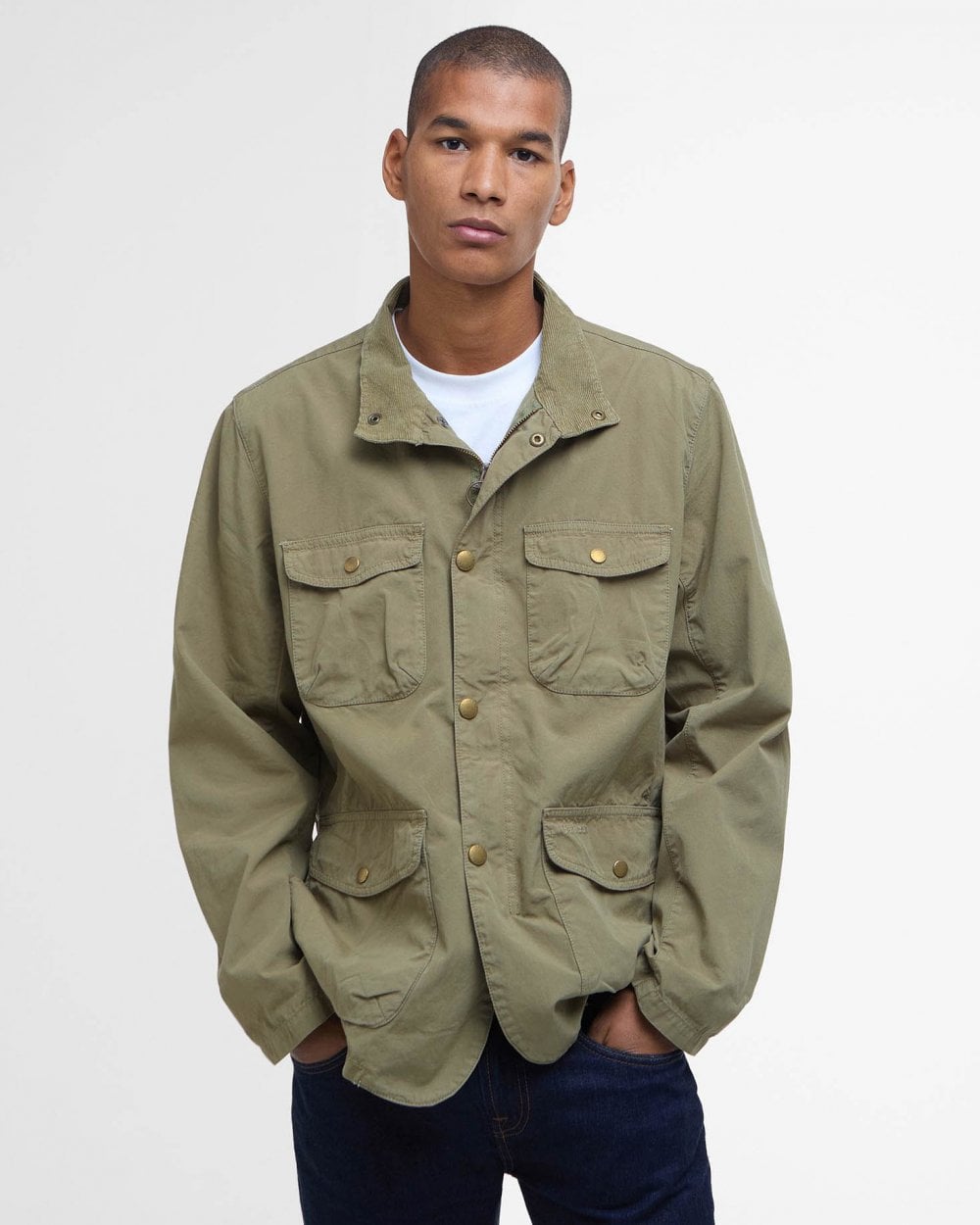 Barbour Ogston Mens Casual Jacket - Bleached Olive
