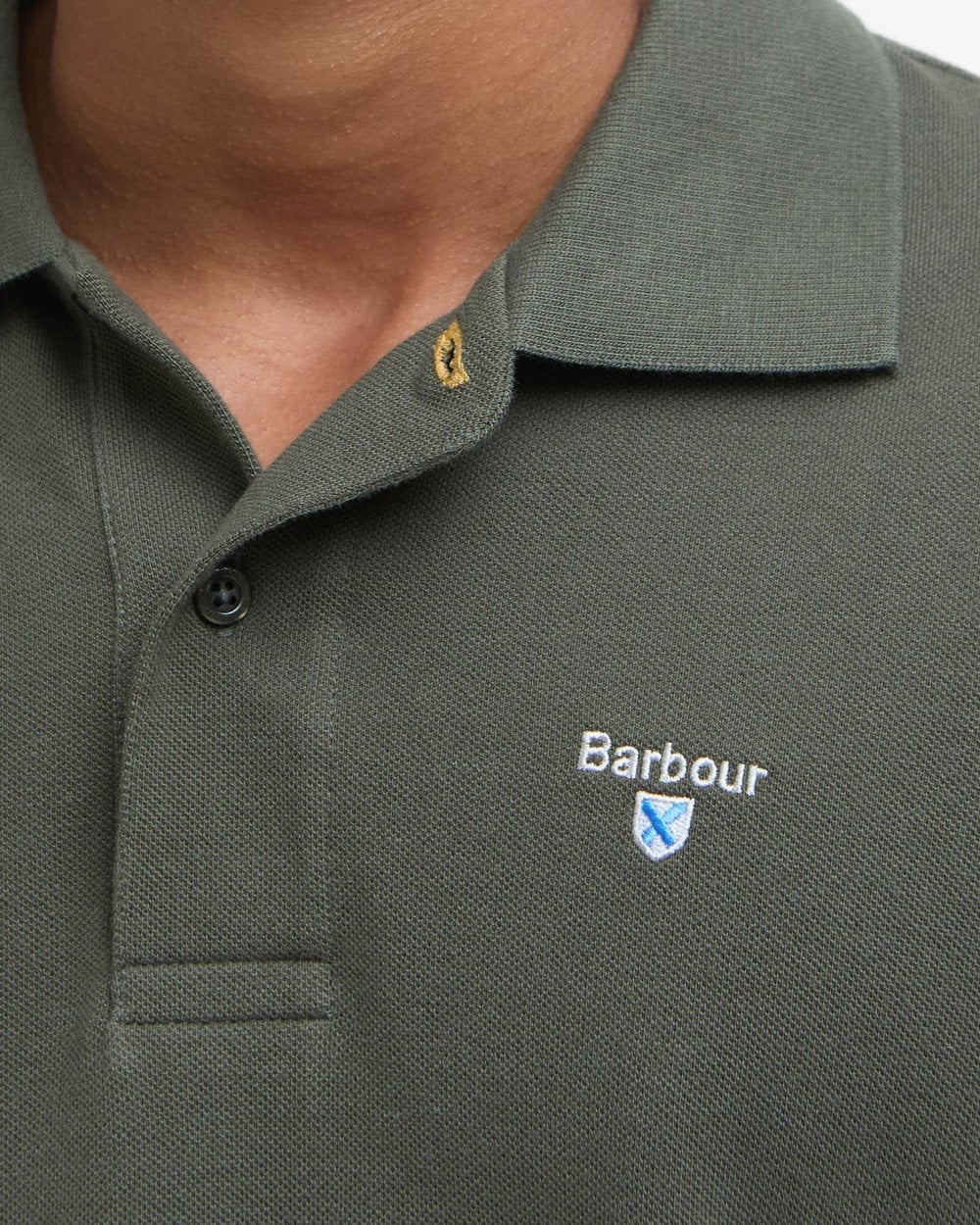 Barbour Mens Sports Polo Shirt - Uniform Green