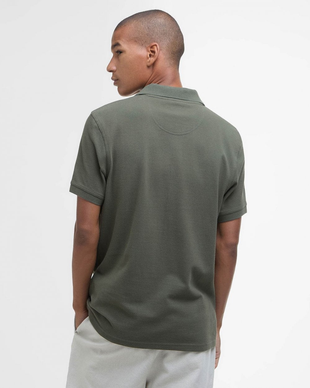 Barbour Mens Sports Polo Shirt - Uniform Green