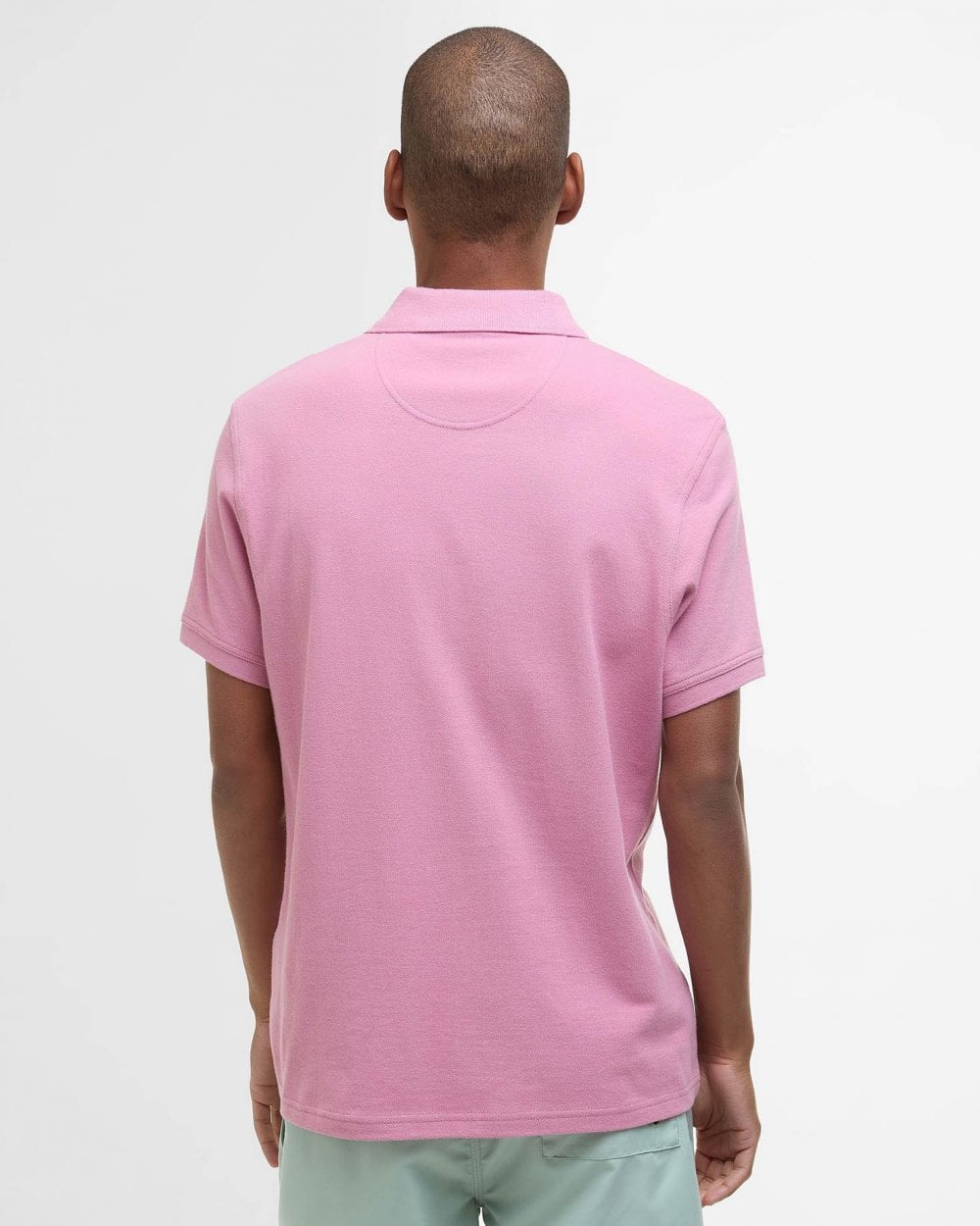 Barbour Mens Sports Polo Shirt - True Pink
