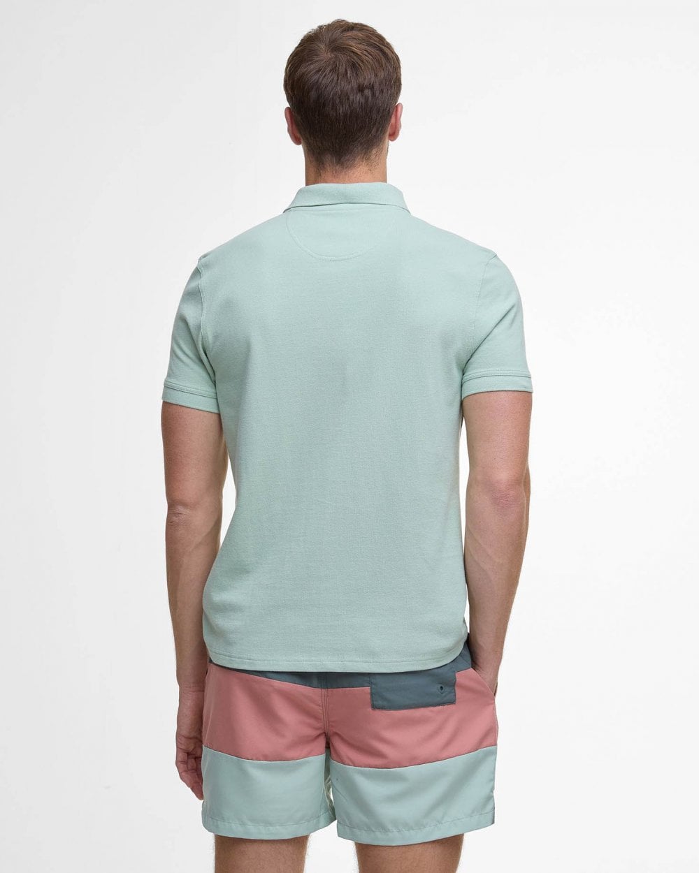 Barbour Mens Sports Polo Shirt - Pale Apple