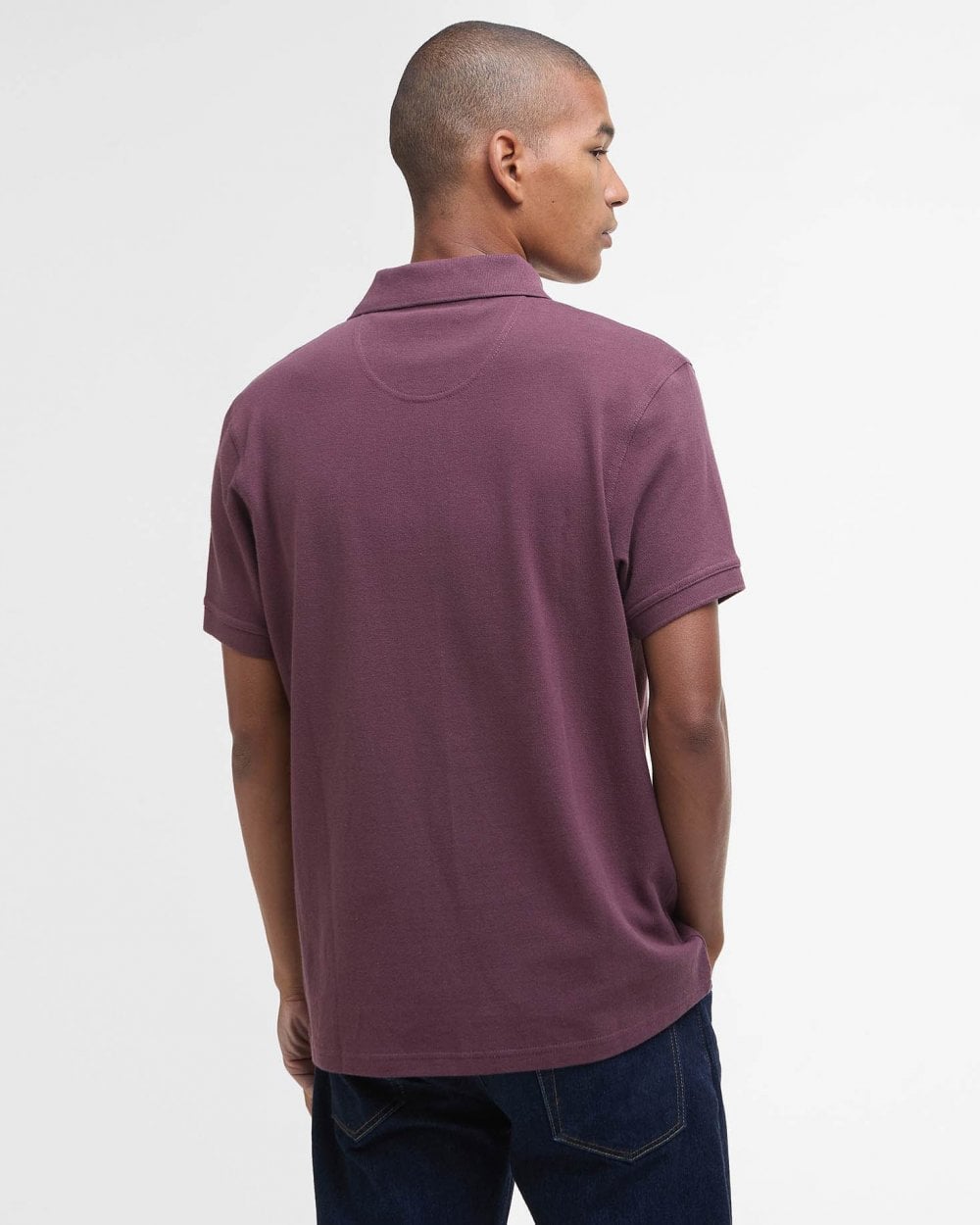 Barbour Mens Sports Polo Shirt - Burnt Heather
