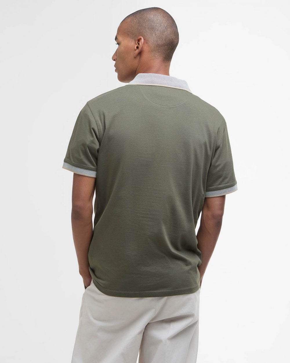 Barbour Cornsay Mens Tailored Polo - Uniform Green
