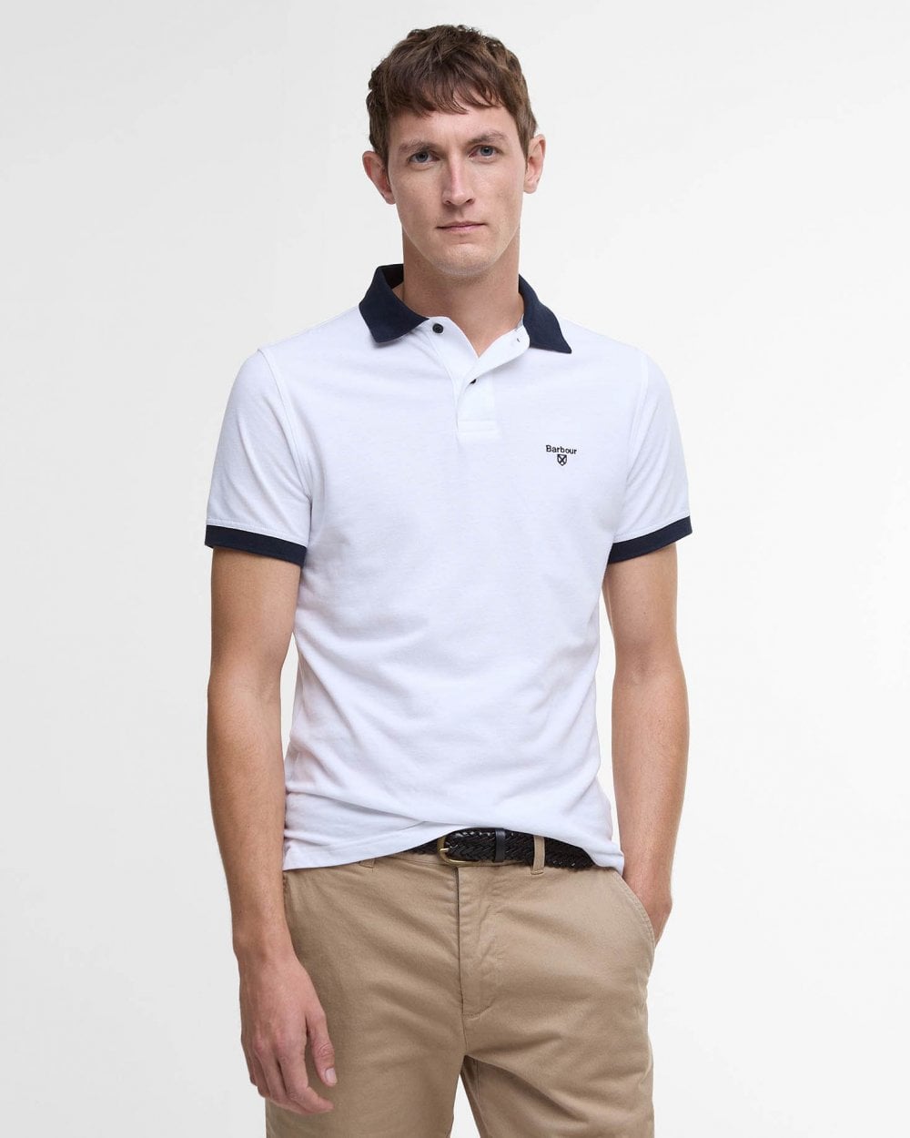 Barbour Lynmouth Mens Polo Shirt - White
