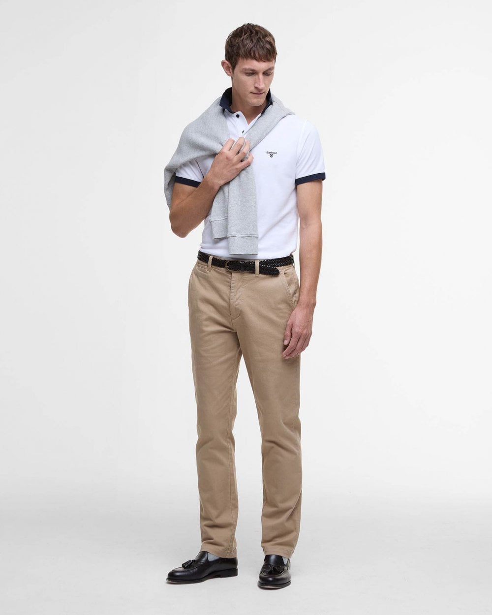 Barbour Lynmouth Mens Polo Shirt - White