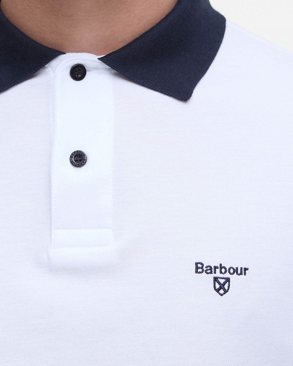 Barbour Lynmouth Mens Polo Shirt - White