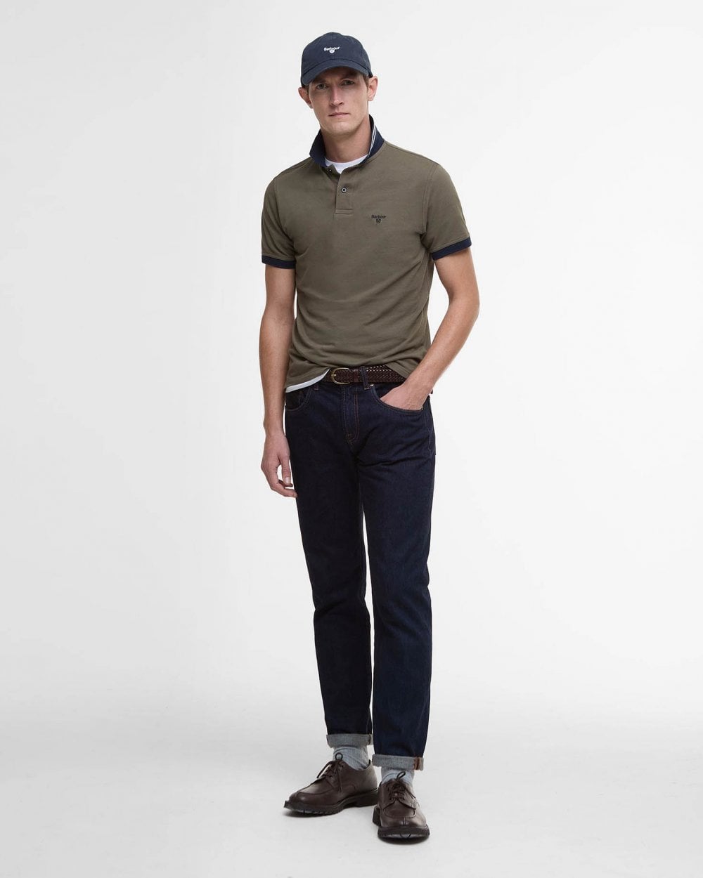 Barbour Lynmouth Mens Polo Shirt - Uniform Green