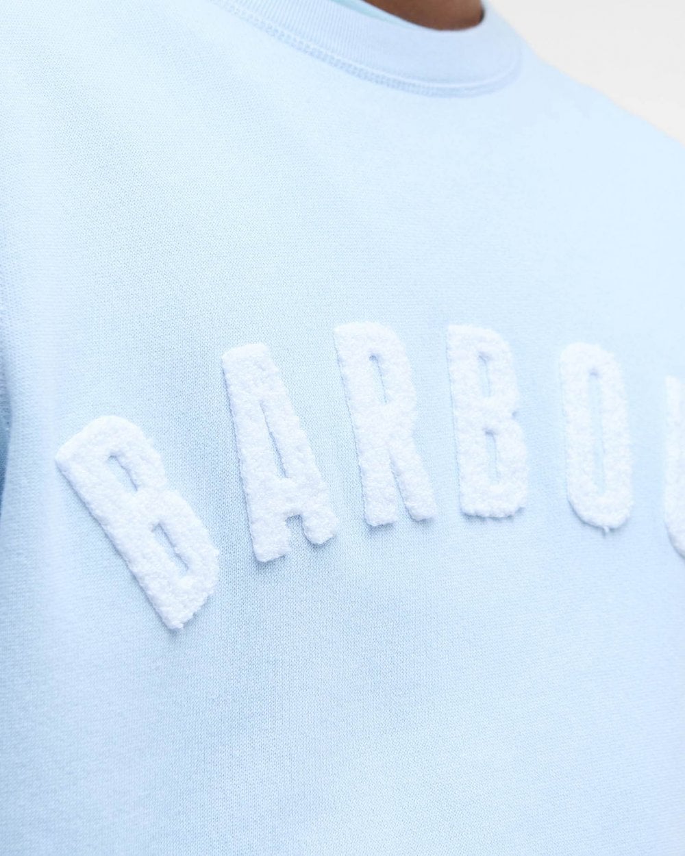 Barbour Prep Logo Crew Mens Sweatshirt - Ocean Sky
