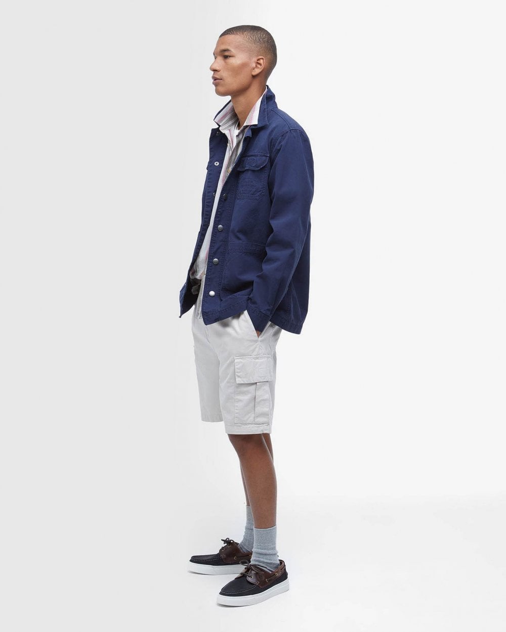 Barbour Barbour Grindle Cargo Mens Relaxed Overshirt