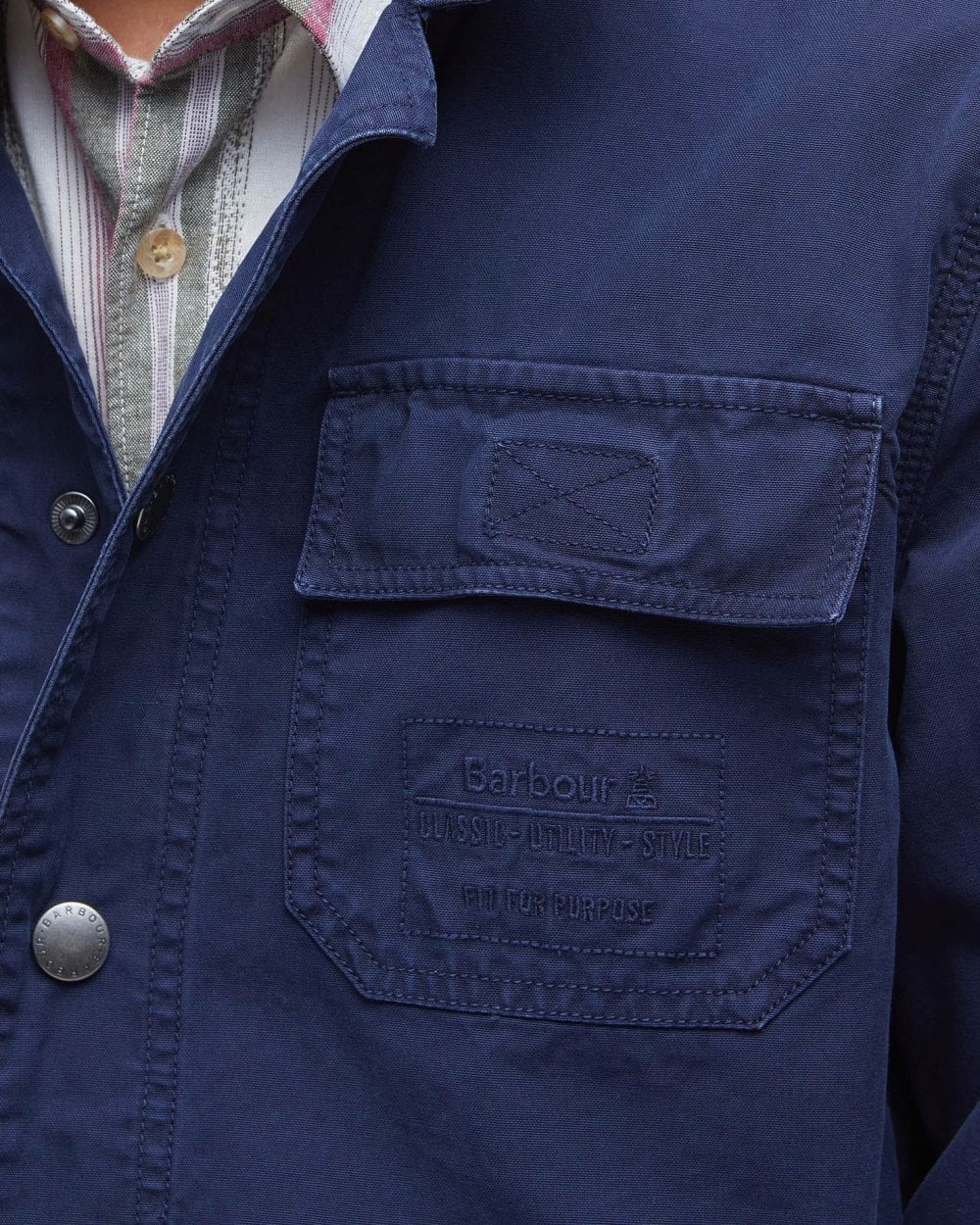Barbour Barbour Grindle Cargo Mens Relaxed Overshirt