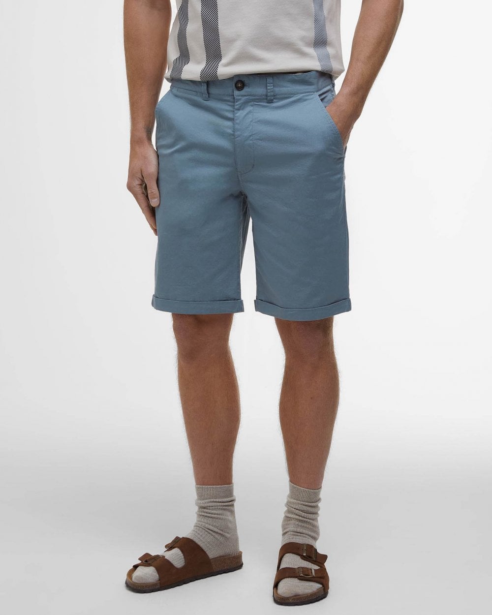 Barbour Mens Smart Chino Shorts - Lead