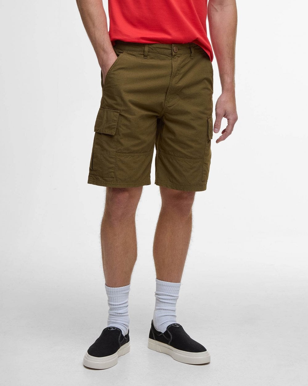 Barbour Mens Ripstop Shorts - Light Sage