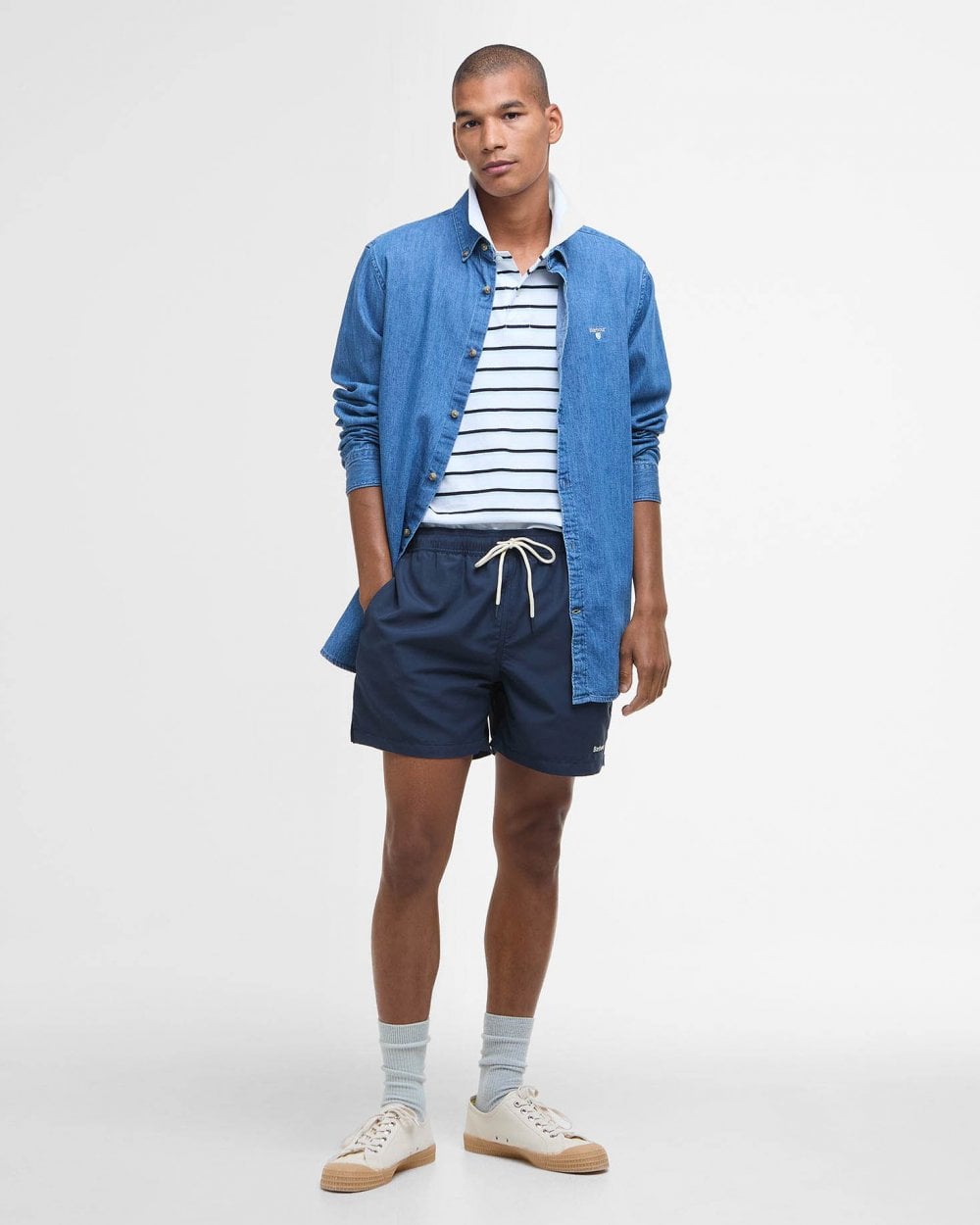 Barbour Staple Mens Swim Shorts - Navy