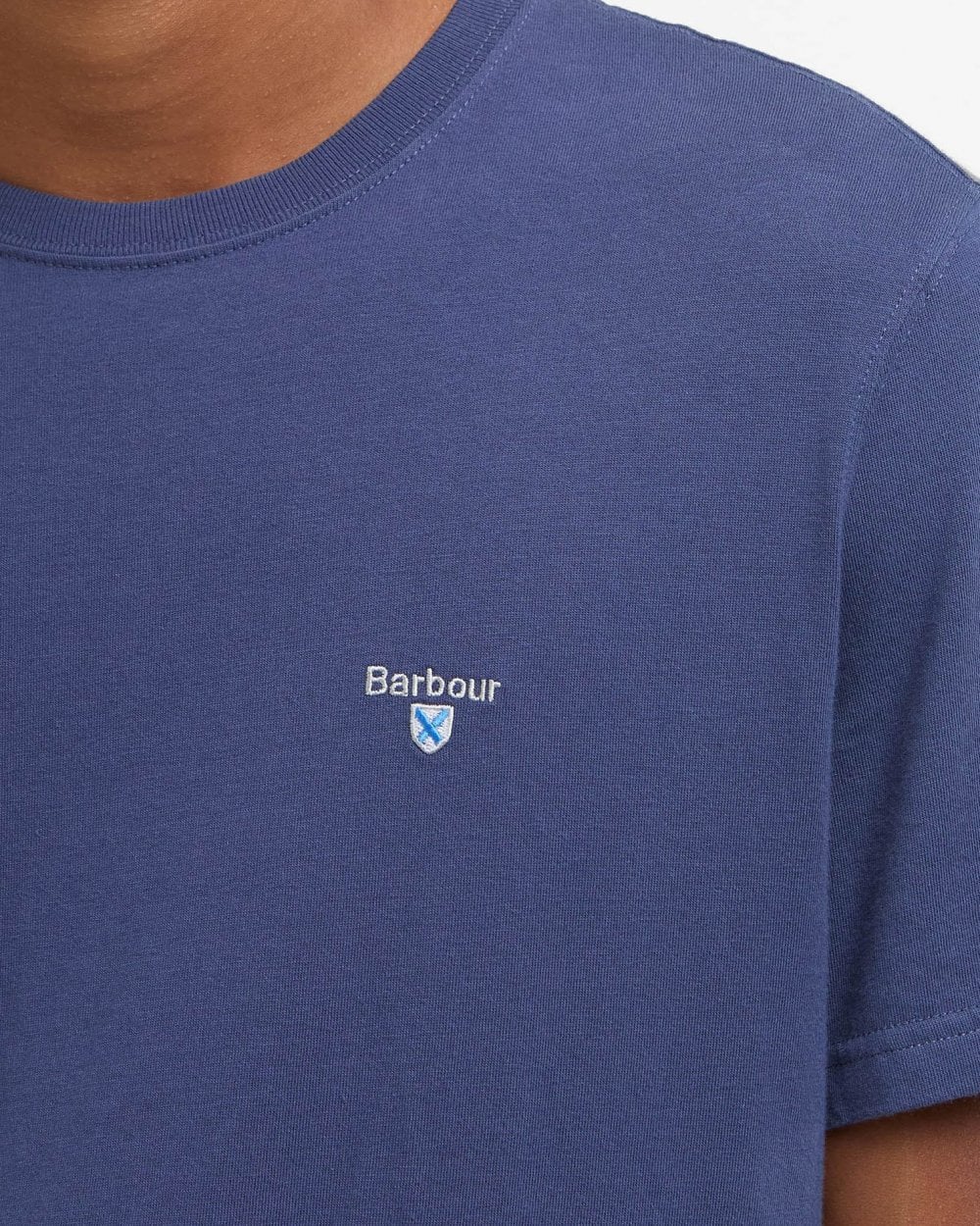 Barbour Aboyne Mens T-Shirt - Oceana/Bleached Pine Tartan