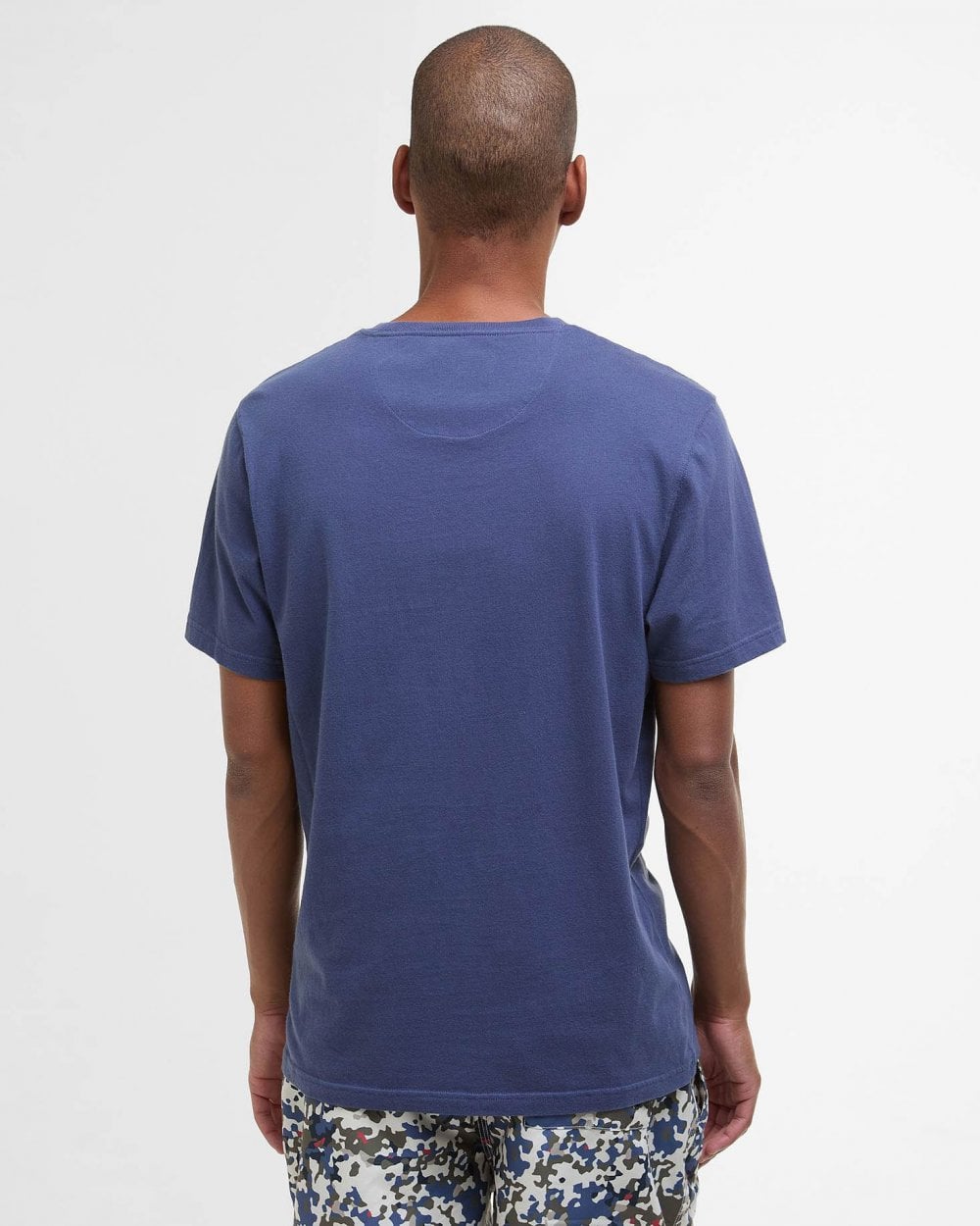 Barbour Aboyne Mens T-Shirt - Oceana/Bleached Pine Tartan