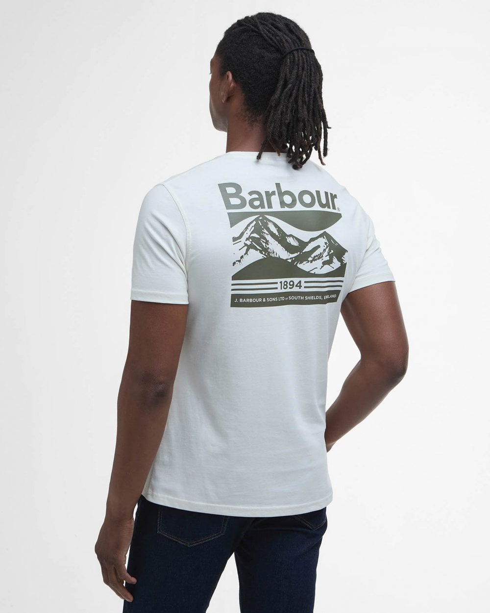 Barbour Camber Graph Mens T-Shirt - Antique White