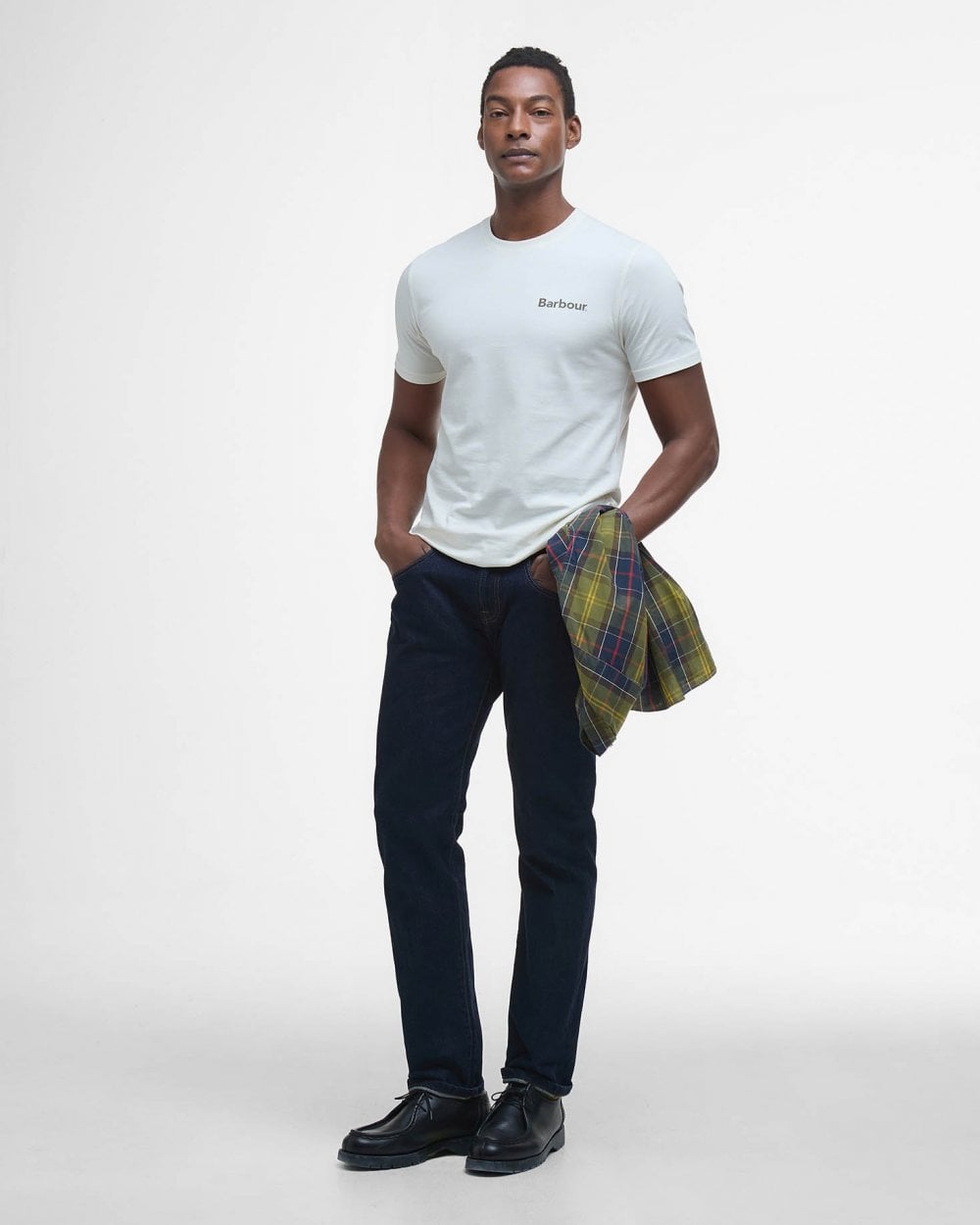 Barbour Camber Graph Mens T-Shirt - Antique White