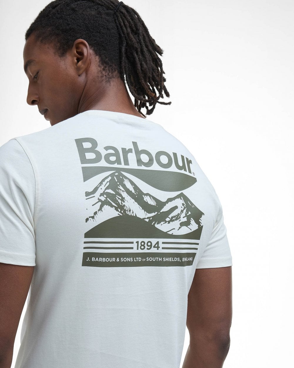 Barbour Camber Graph Mens T-Shirt - Antique White