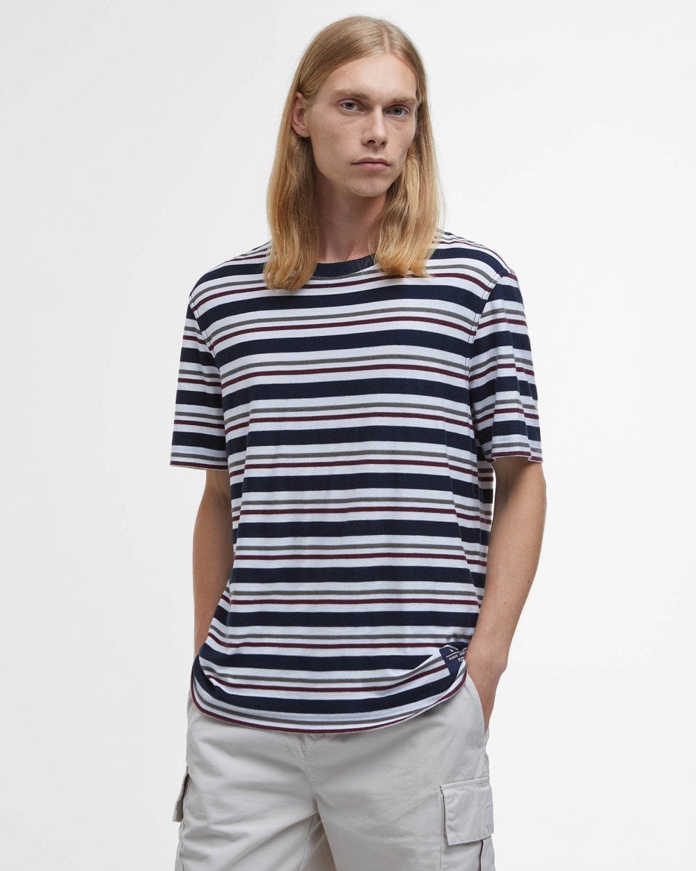 Barbour Feltwell Stripe Mens T-Shirt – CHO - Main Image