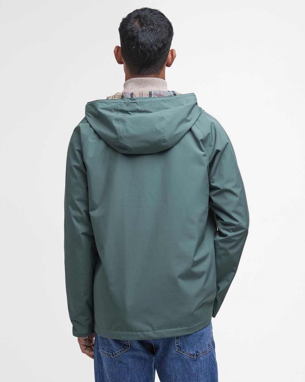 Barbour Hooded Domus Mens Waterproof Jacket - Vintage Teal/Dress