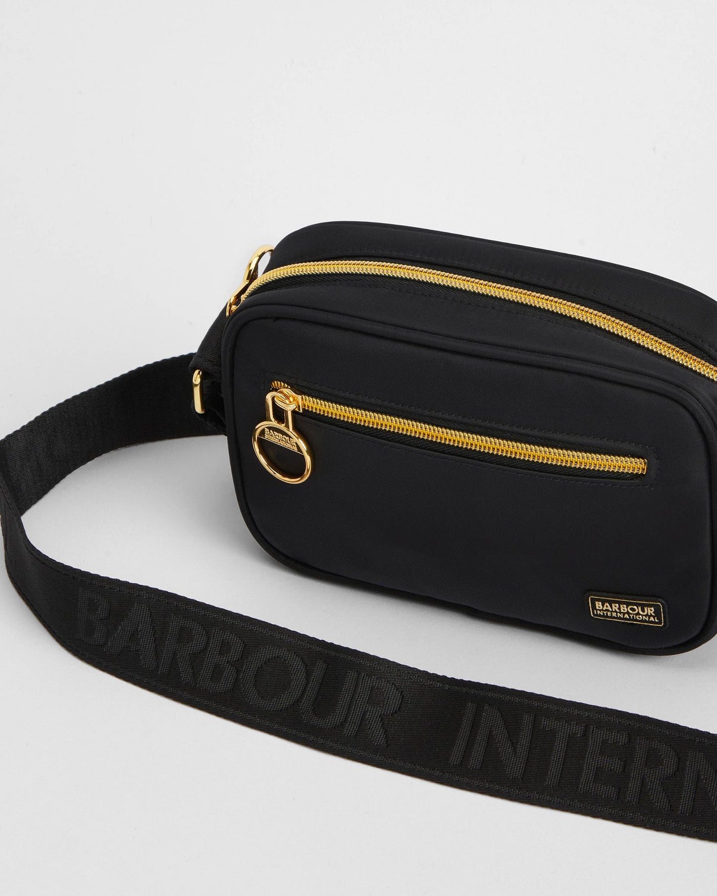 Barbour International Qualify Womens Micro Crossbody Bag - Black