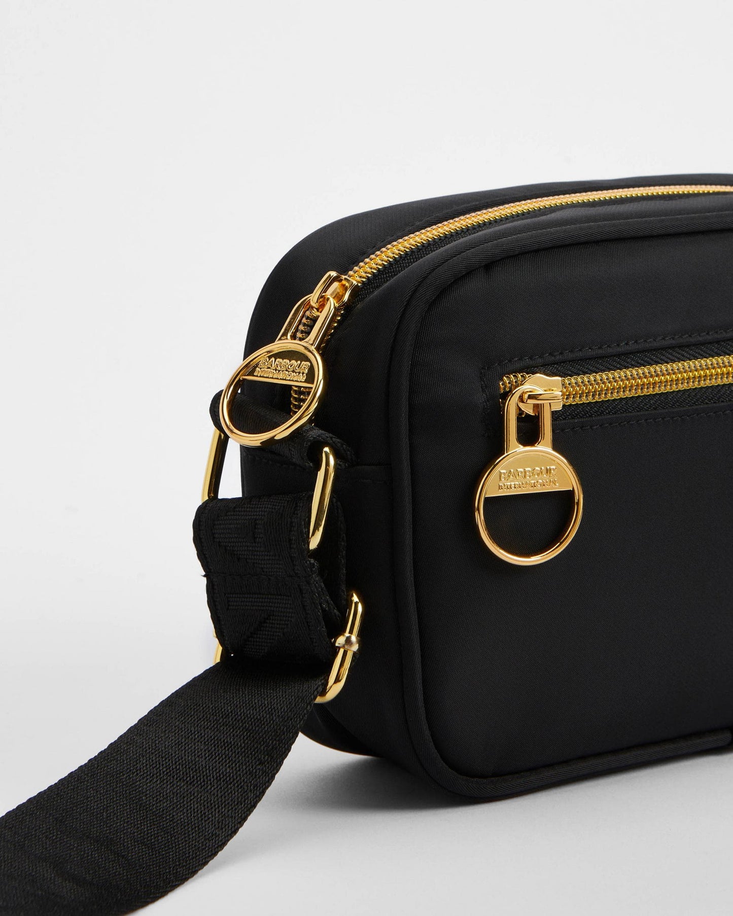 Barbour International Qualify Womens Micro Crossbody Bag - Black