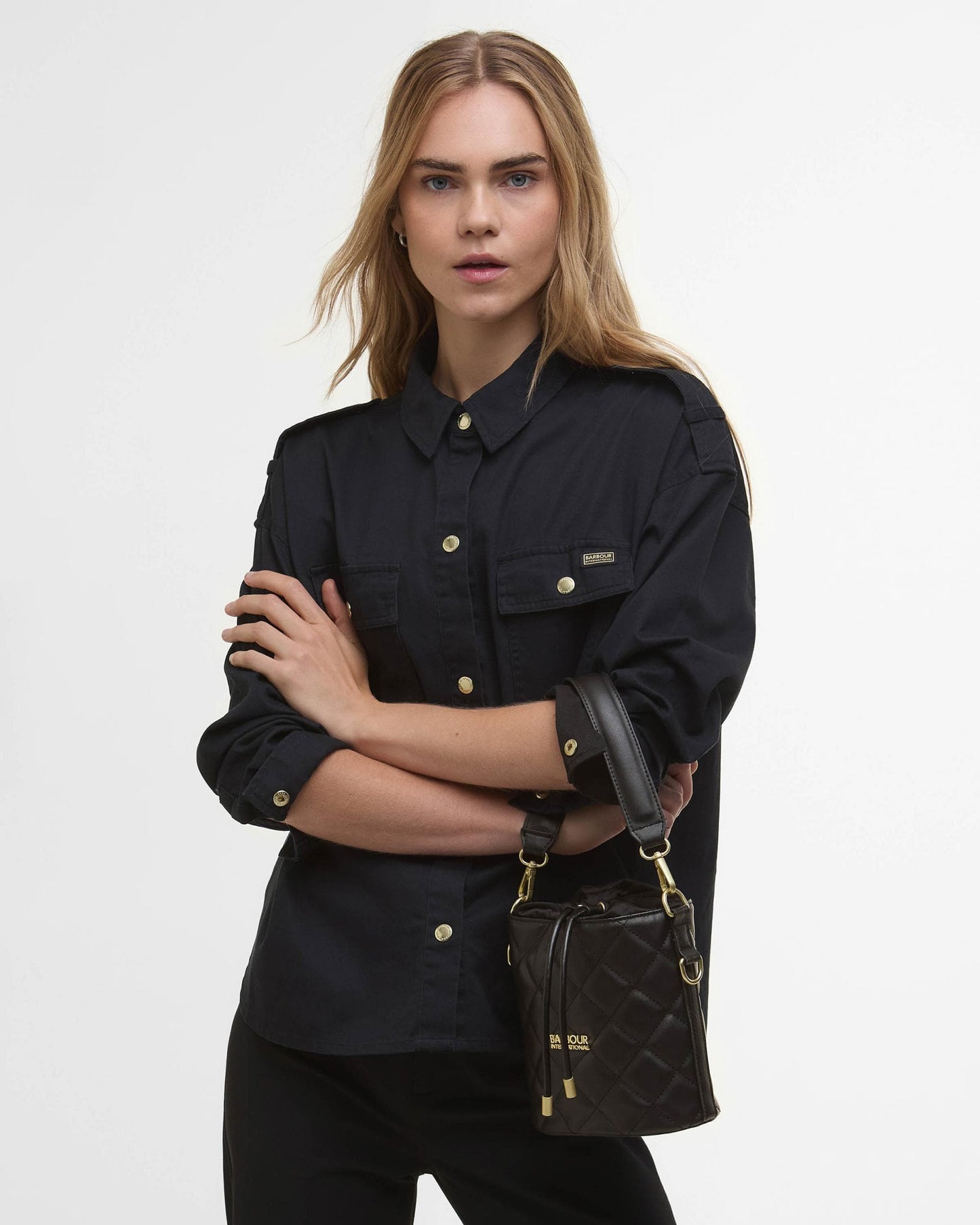 Barbour International Balham Womens Mini Quilted Tote Bag