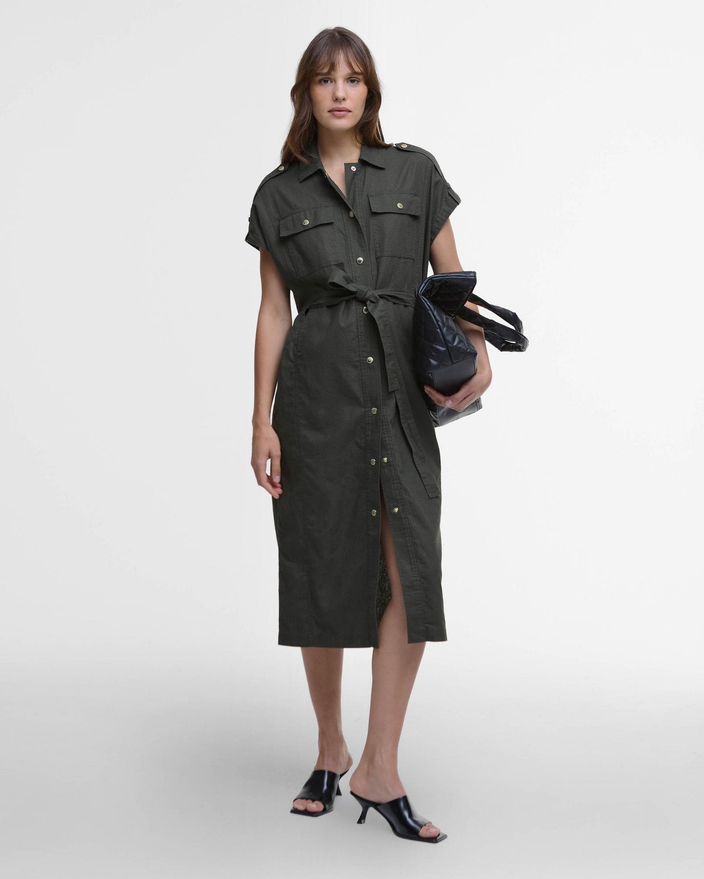 Barbour International Harlow Womens Midi Dress - Envy