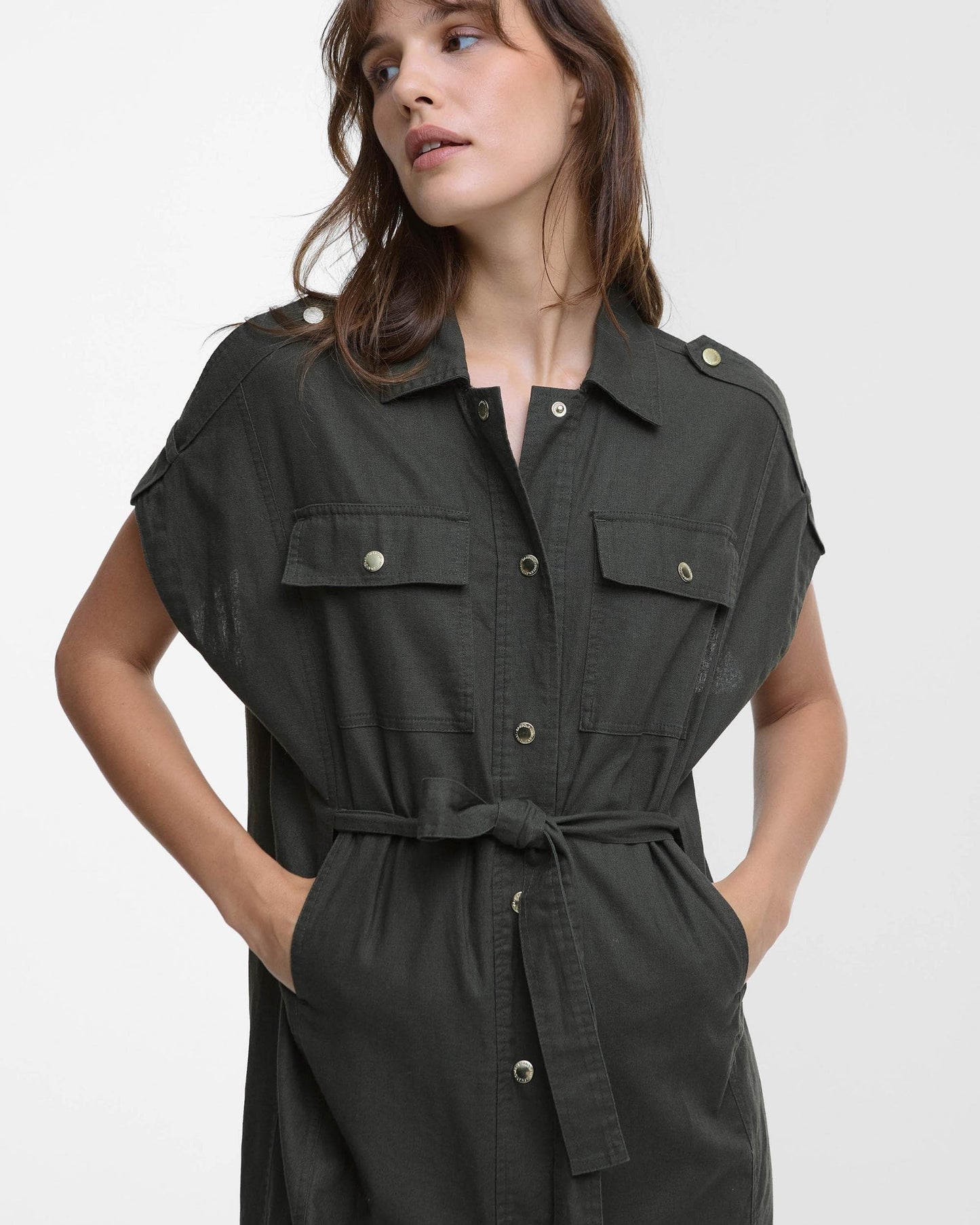 Barbour International Harlow Womens Midi Dress - Envy