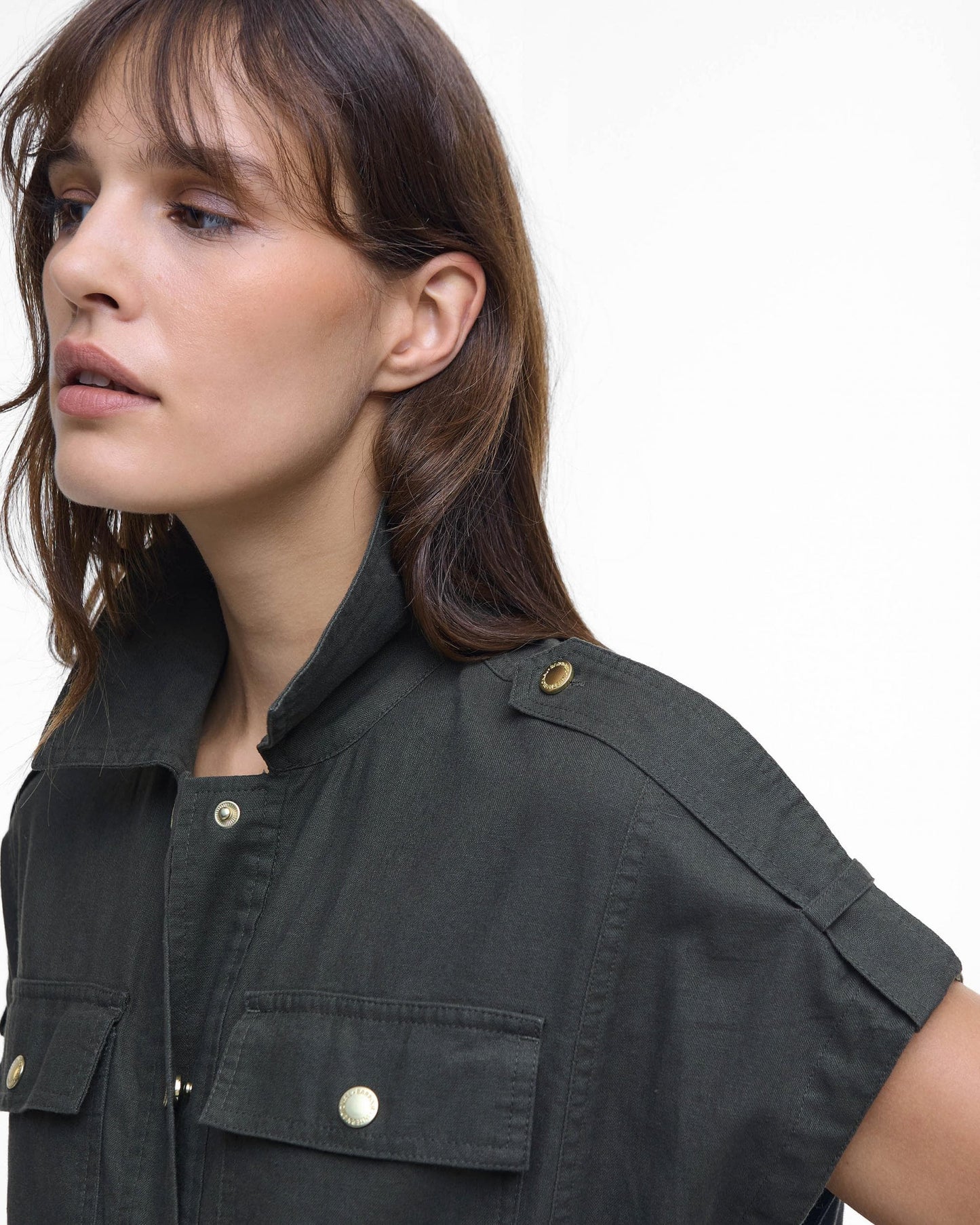 Barbour International Harlow Womens Midi Dress - Envy